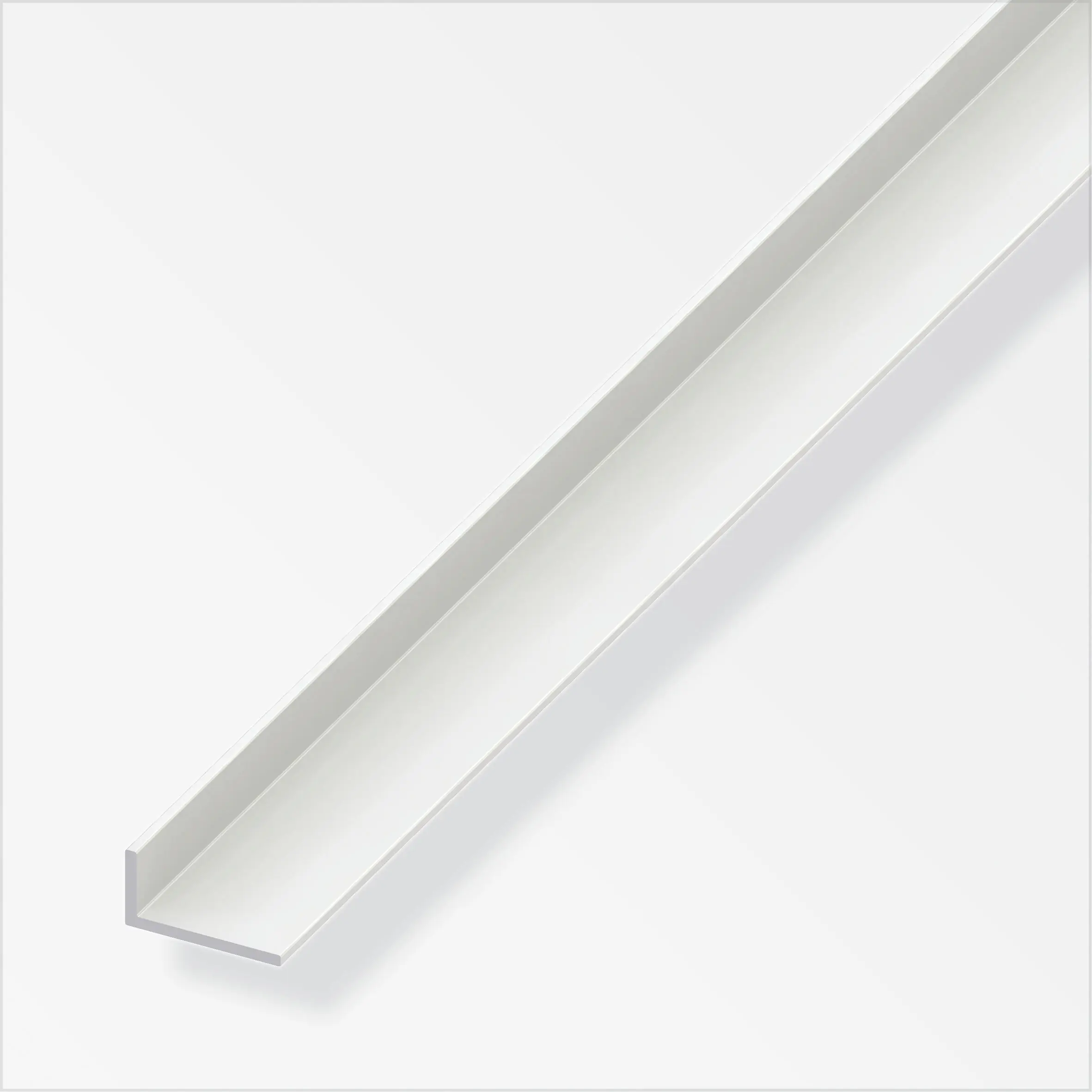 alfer Winkel 2 m, 30 x 20 mm PVC (Kunststoff) glatt weiss