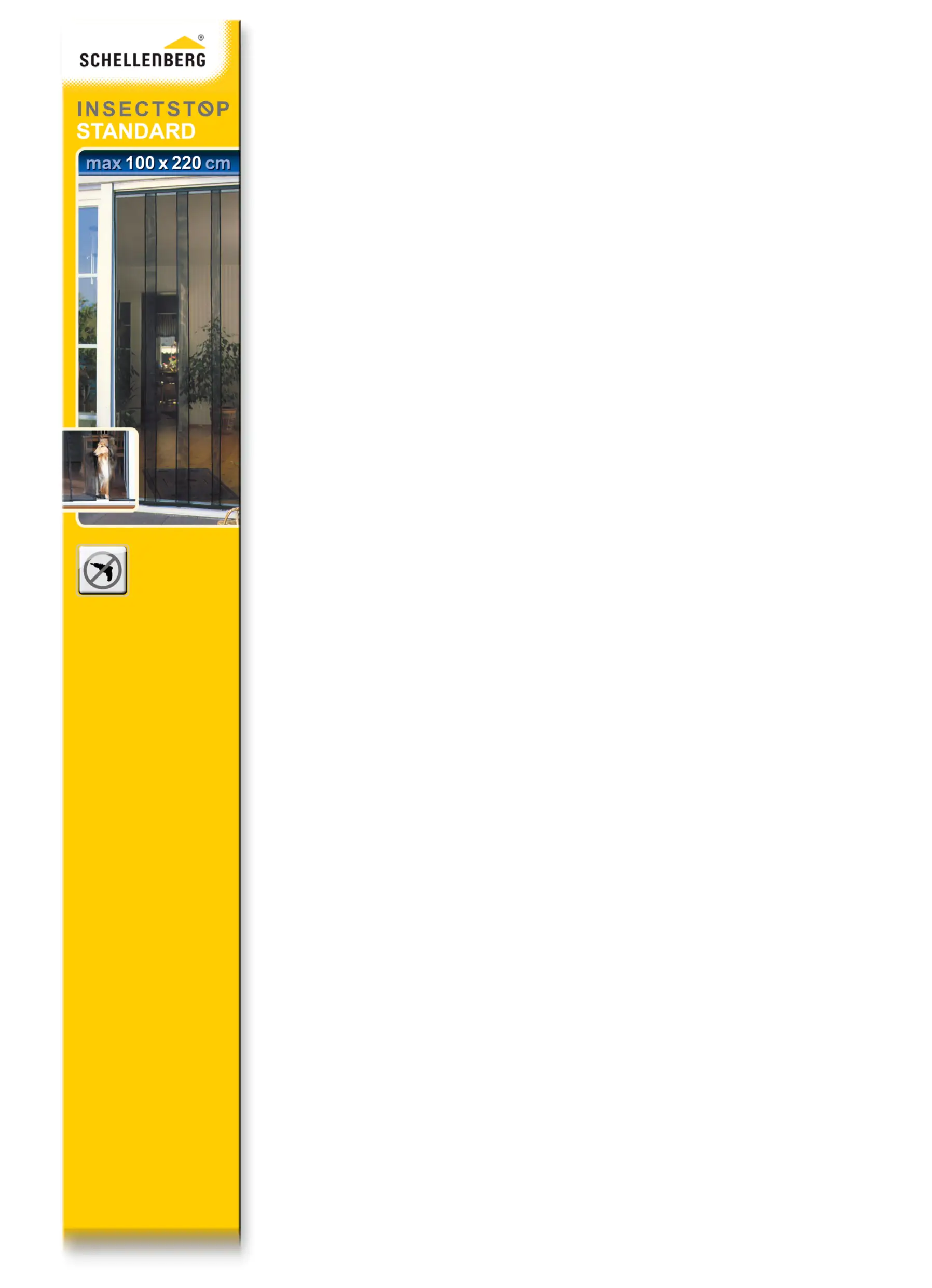 Schellenberg Fliegenschutz-Vorhang STANDARD 100 x 220 cm anthrazit kürzbar