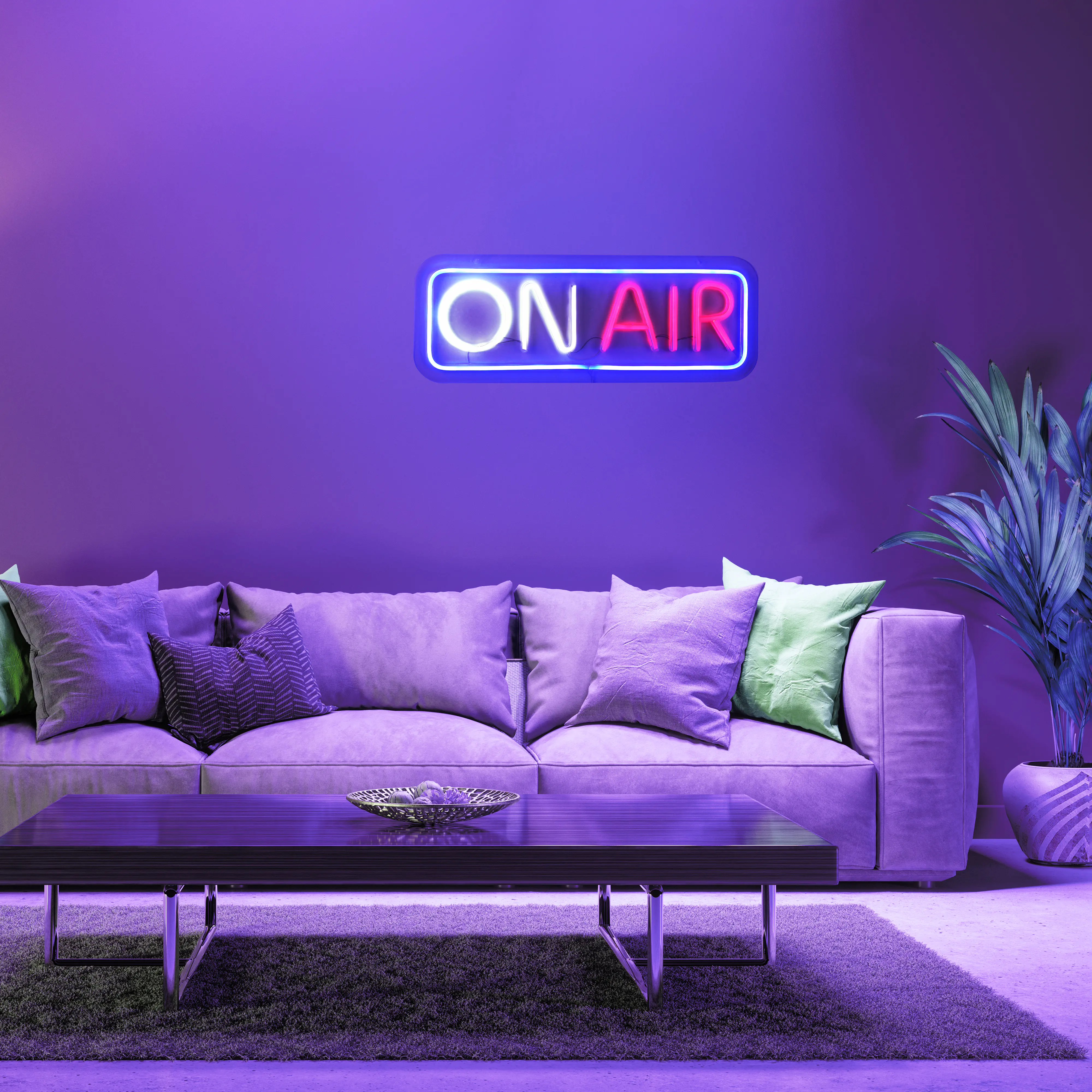 Just light LED Dekoleuchte On Air 60 x 1,5 x 22 cm