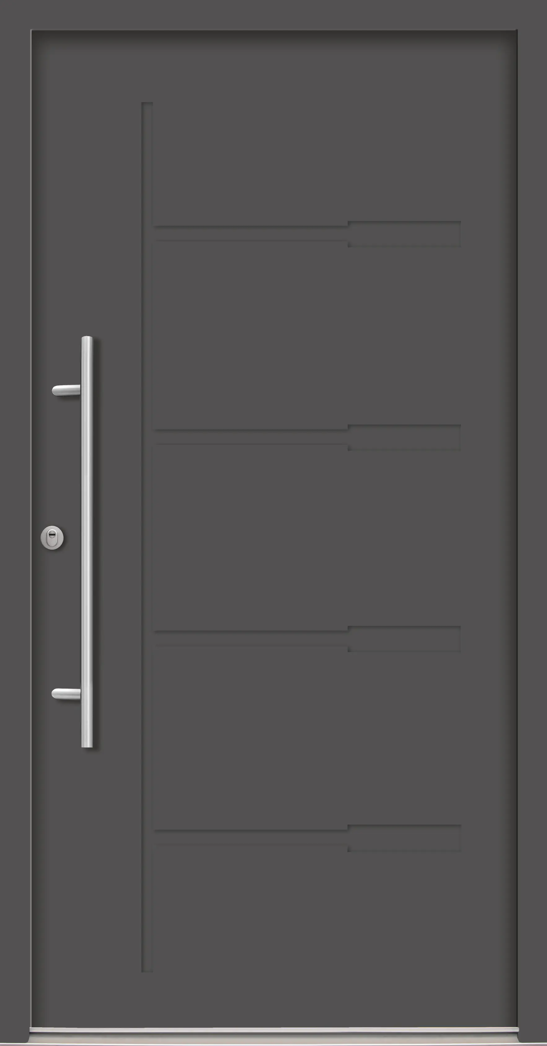 Splendoor Haustür Passivedoor Premium H1 RC2 Anthrazit DIN Links 110 x 210 cm