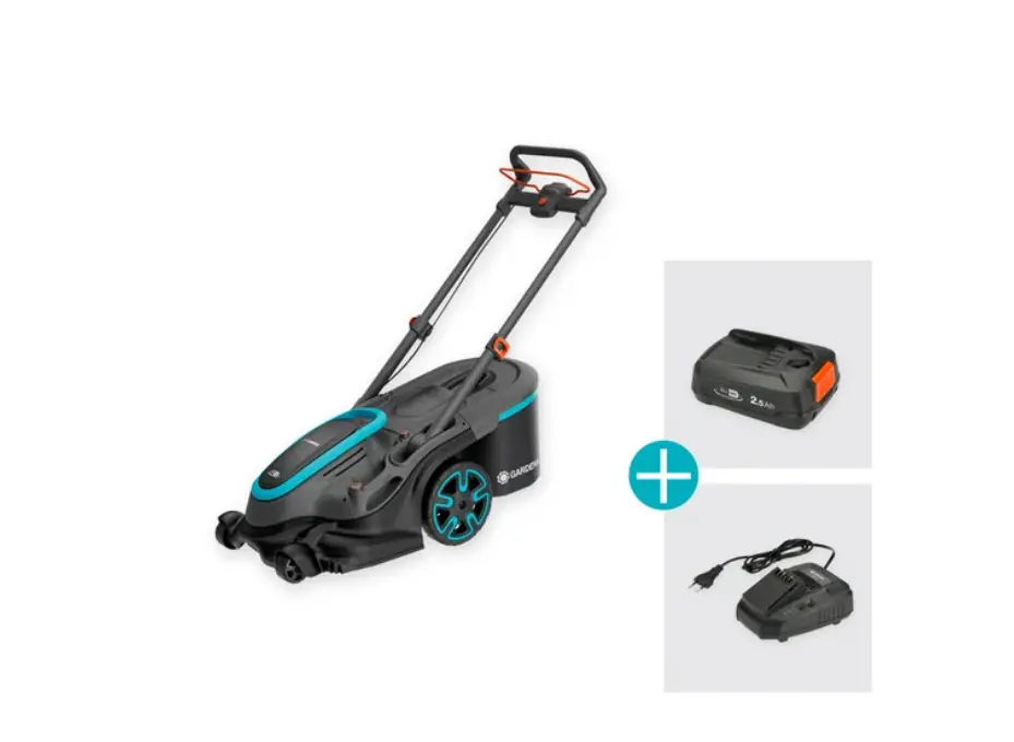 Gardena Akku Rasenmäher PowerMax Duo 46/36V 2,5 Ah 46 cm Schnittbreite