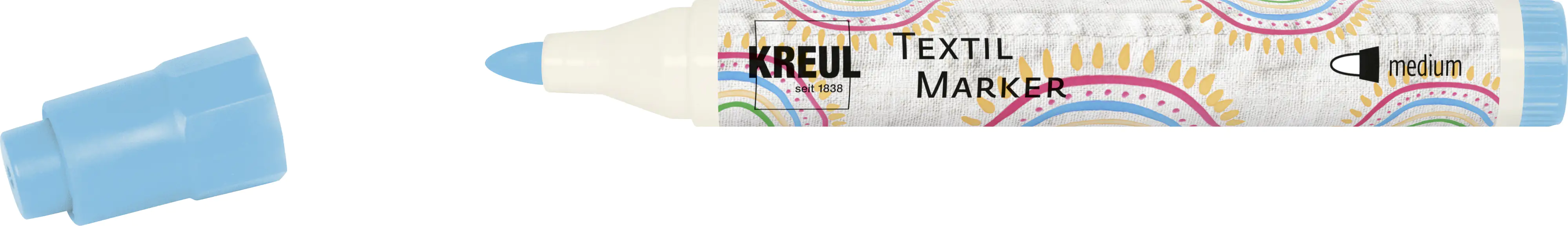 Kreul Javana texi mäx Sunny Stoffmalfarbe fine helle Stoffe medium blau