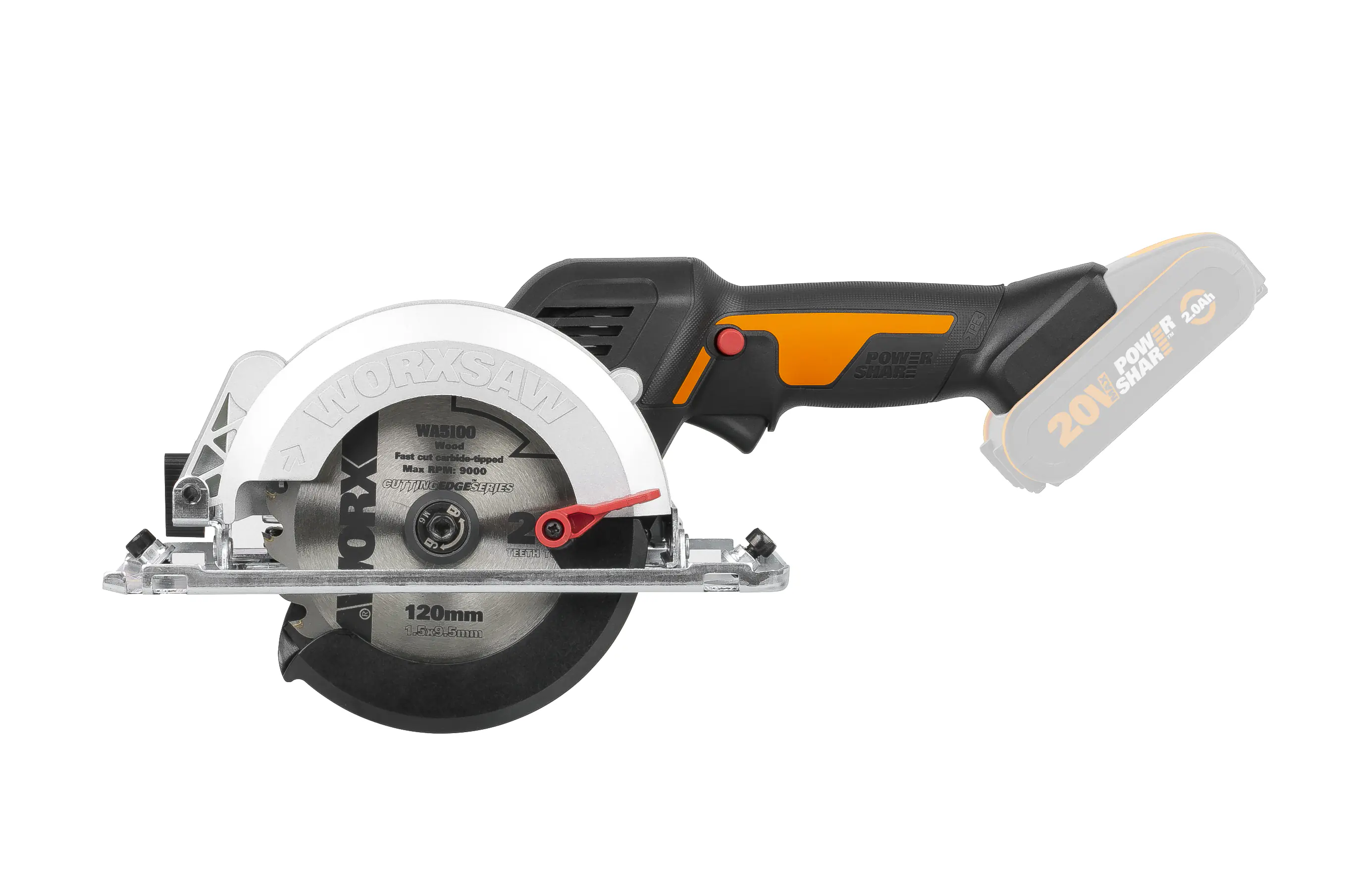 Worx Nitro Akku Kreissäge WX531.9 20 V Solo