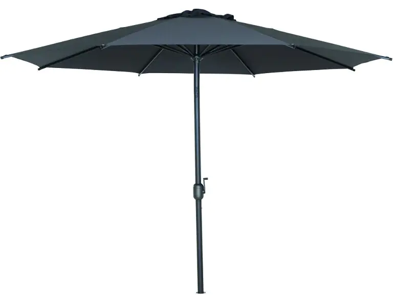 Siena Garden Mittelstockschirm Isa anthrazit Ø 300 cm