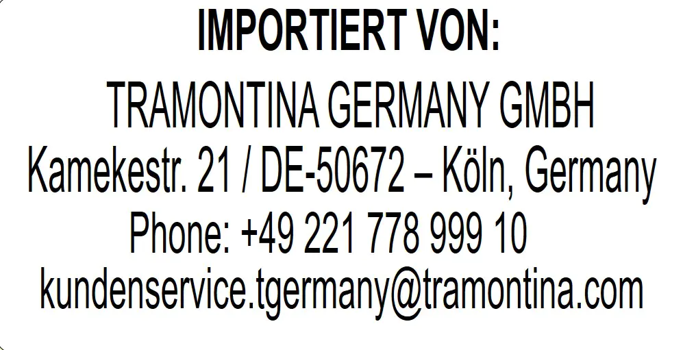 Tramontina Jumbo Steakmesser 25,5 cm Edelstahl mit Holzgriff
