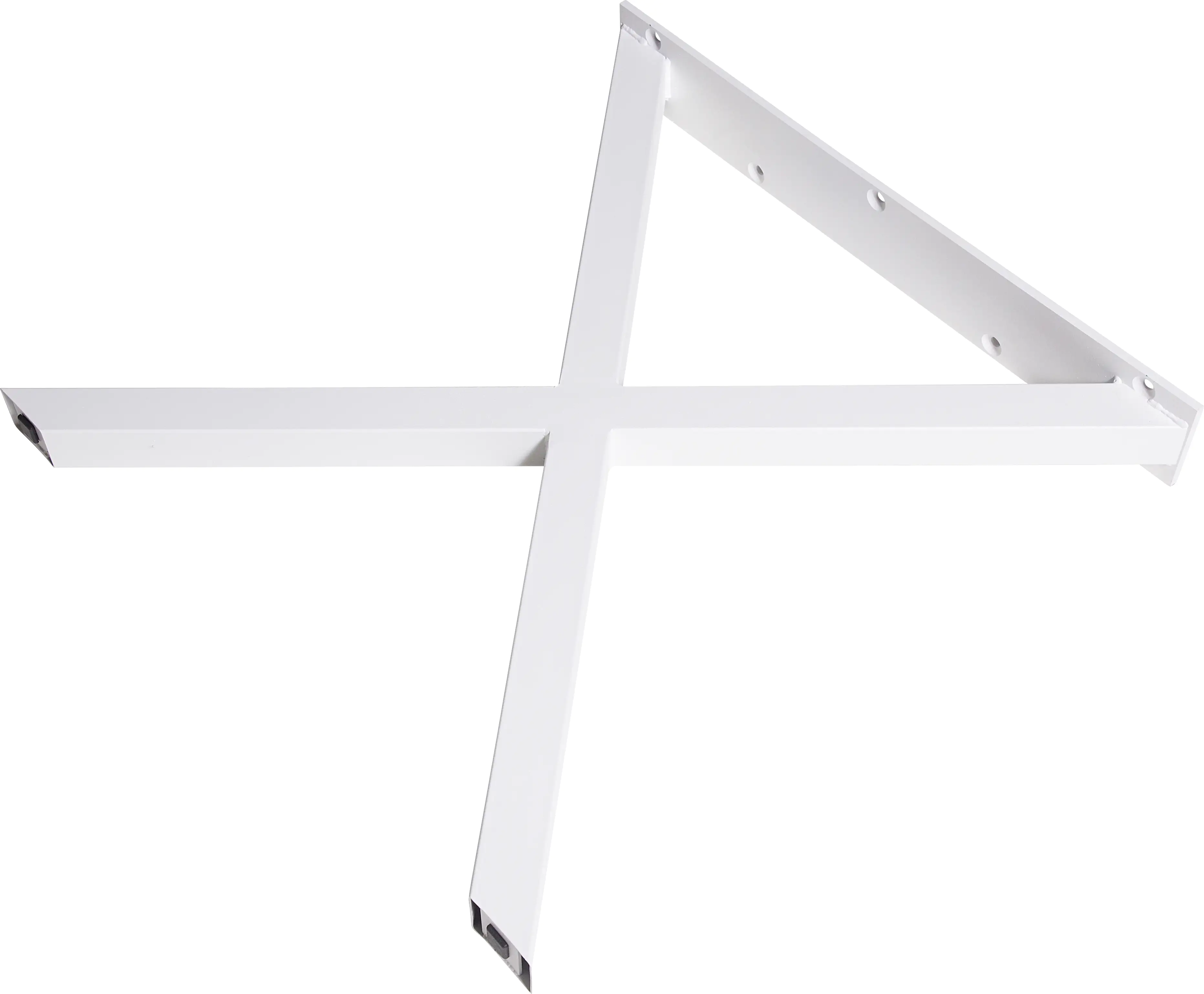 Dieda Tischbein X-Form weiß Maße (L x B x H): 71,0 x 70,0 x 10,0 cm