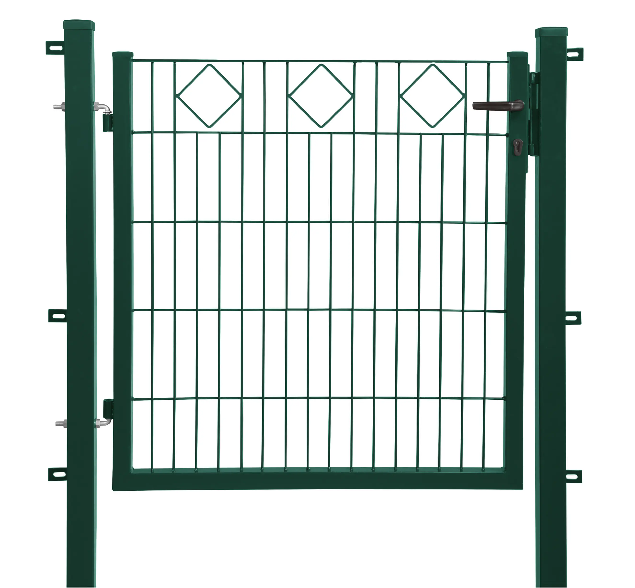 Floraworld Gartentor Dekor Comfort Karo 100 x 100 cm moosgrün
