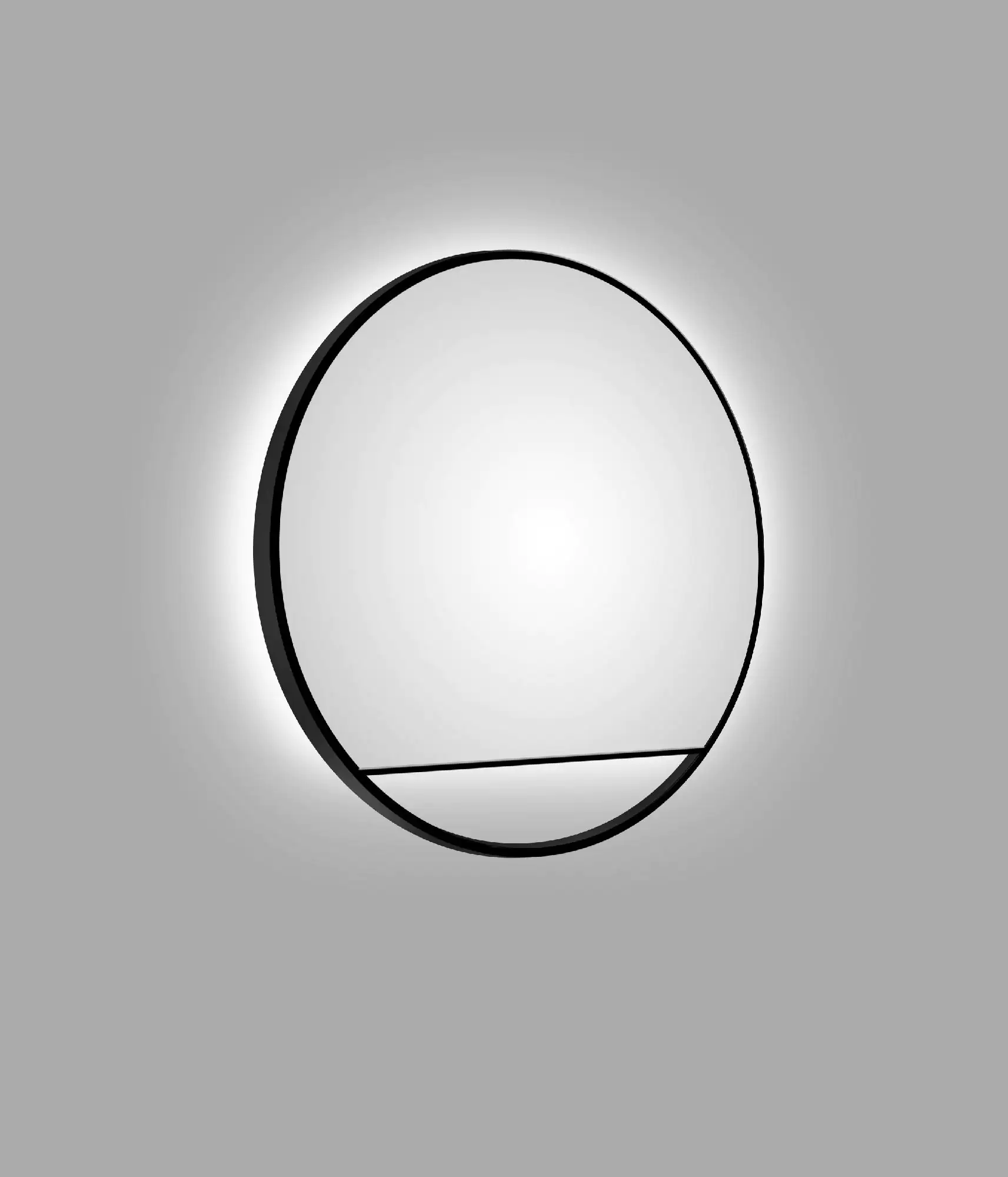 DSK LED Lichtspiegel Silver Cosmos Ø80 cm, schwarz