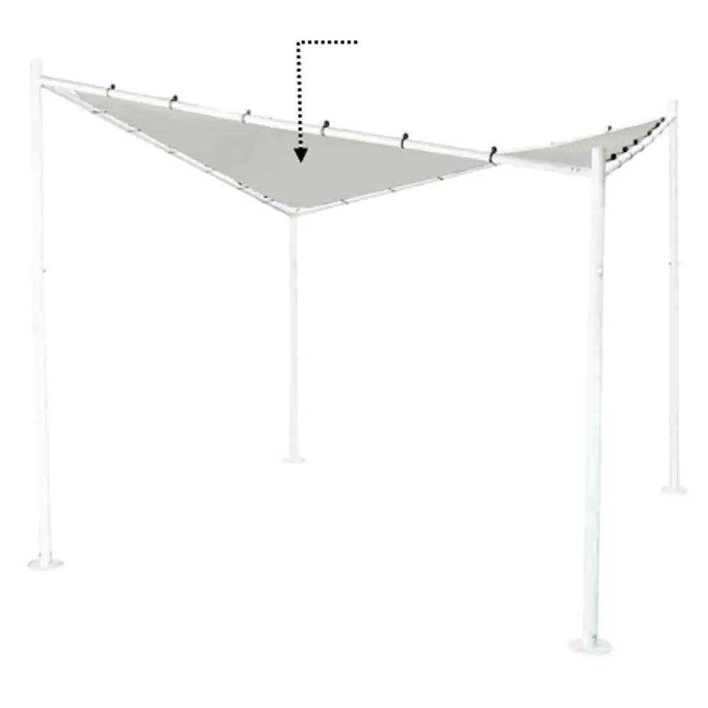 Siena Garden Dachbezug hellgrau zu Berlino Pavillon 300 x 300 cm grau