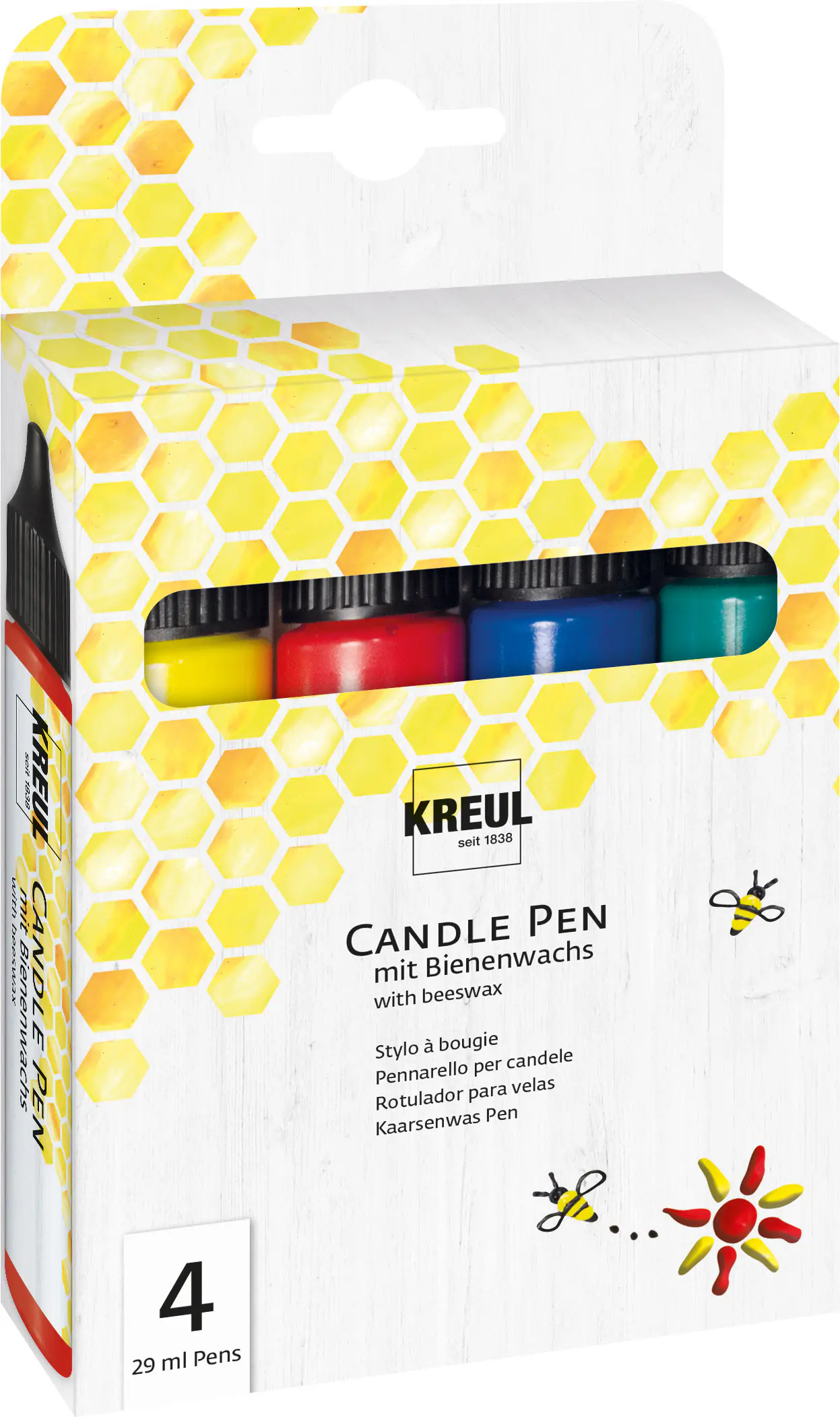 Kreul Kerzenstift farbsortiert 4er Set