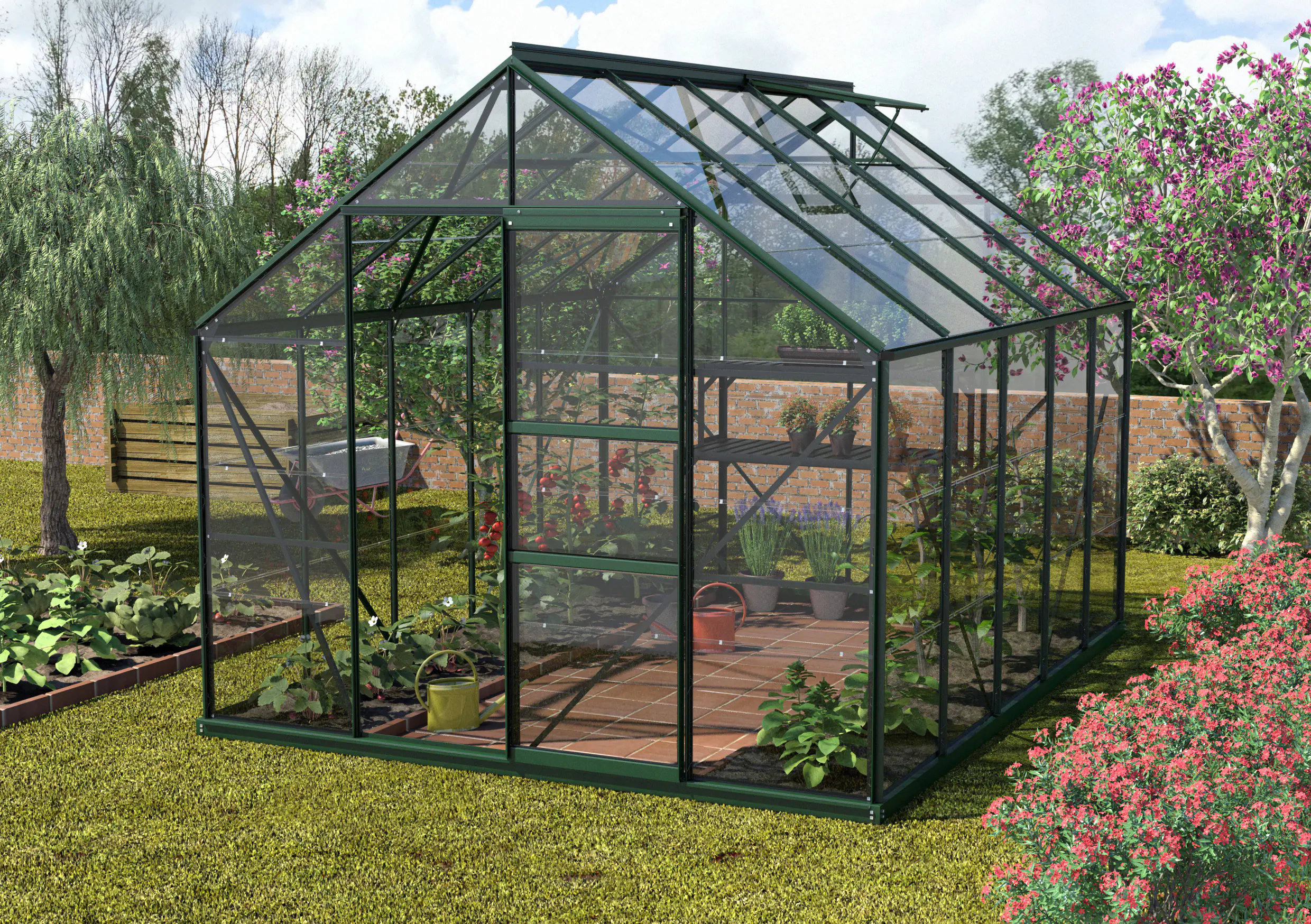 Vitavia Gewächshaus Merkur 8300 254 x 317 cm 3 mm ESG