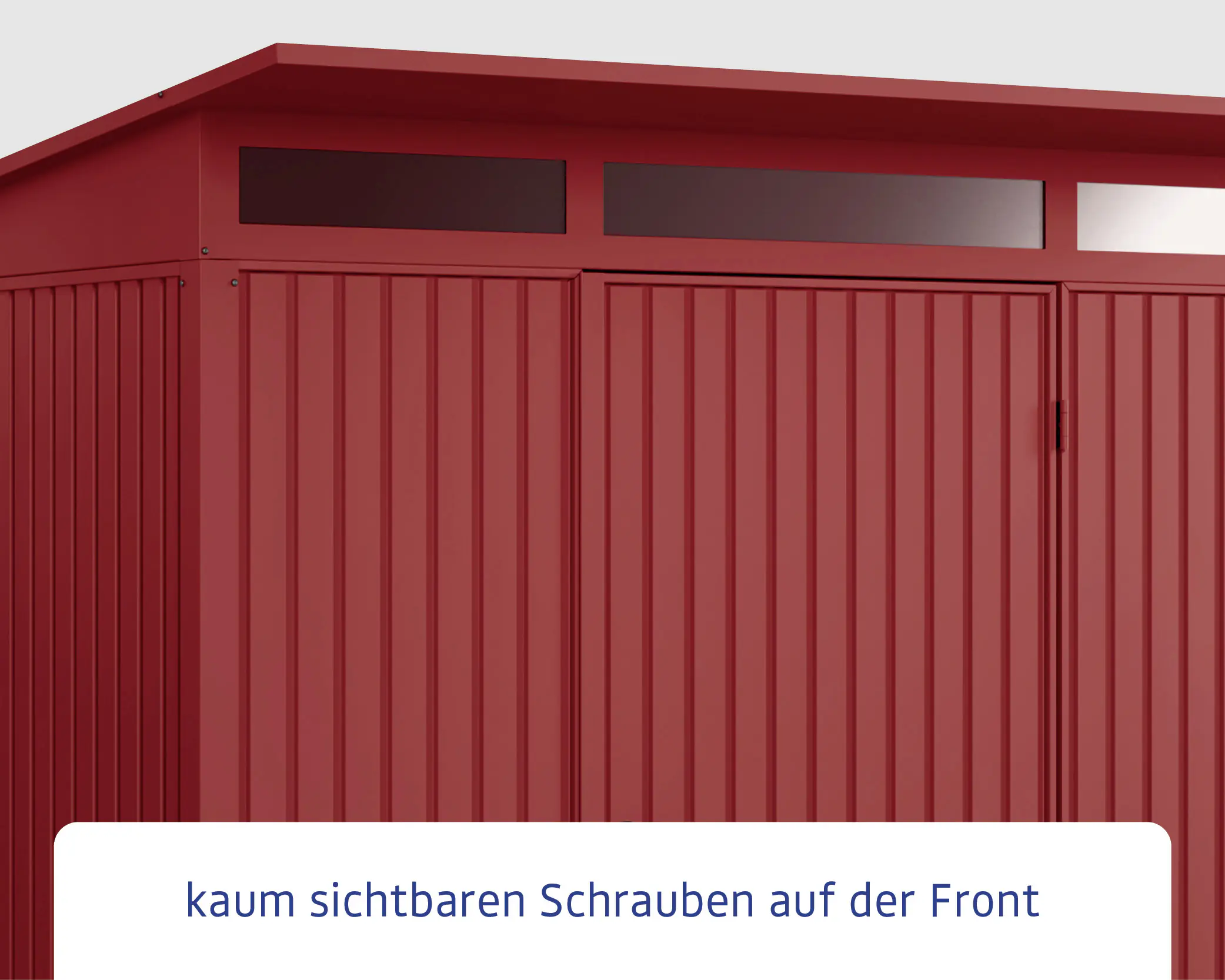 EcoStar Gerätehaus Trend-P Typ 1 purpurrot 247,9 x 153 x 228,6 cm