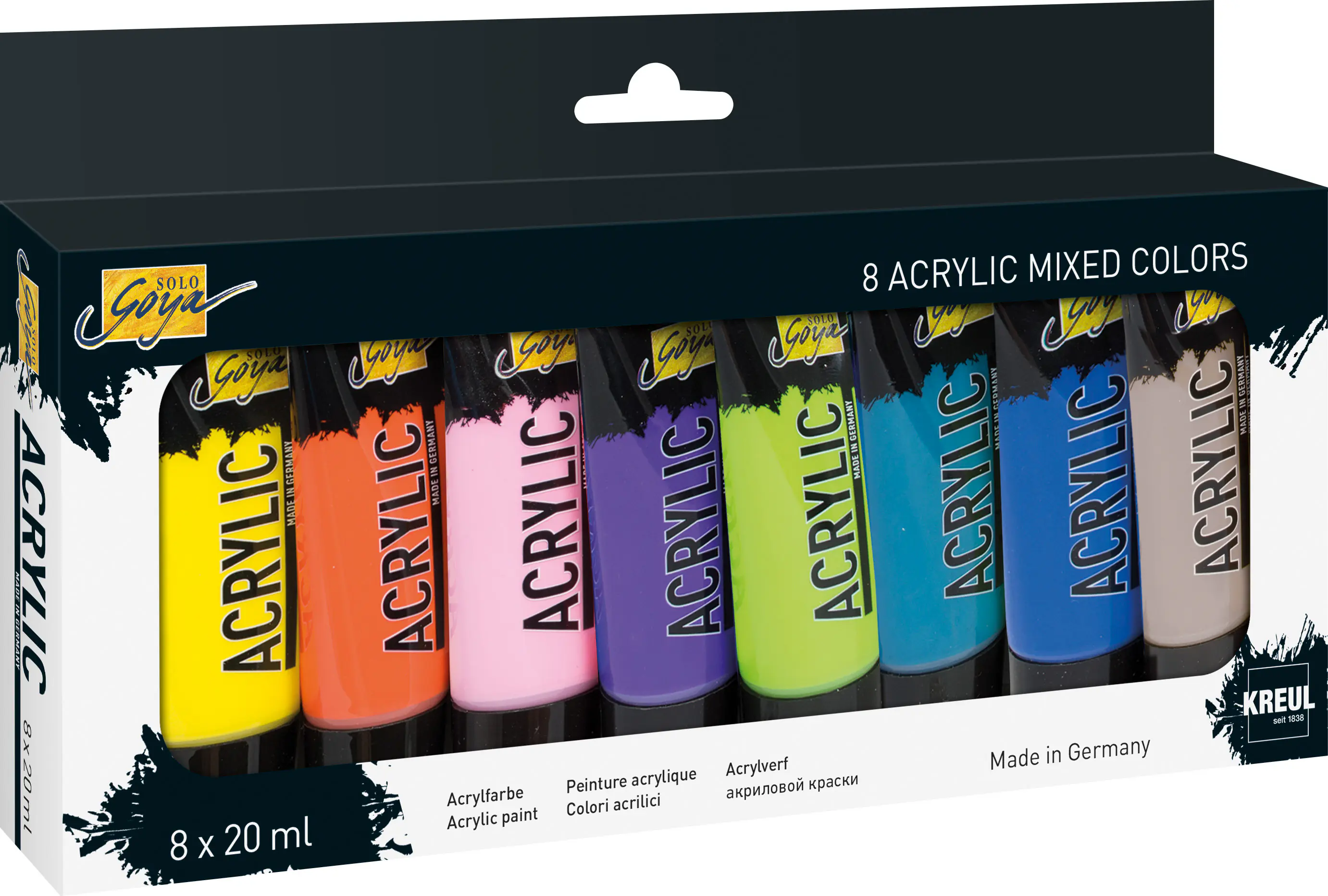 Kreul Solo Goya Acrylic 20 ml Tuben 8er Set Mixed Colors