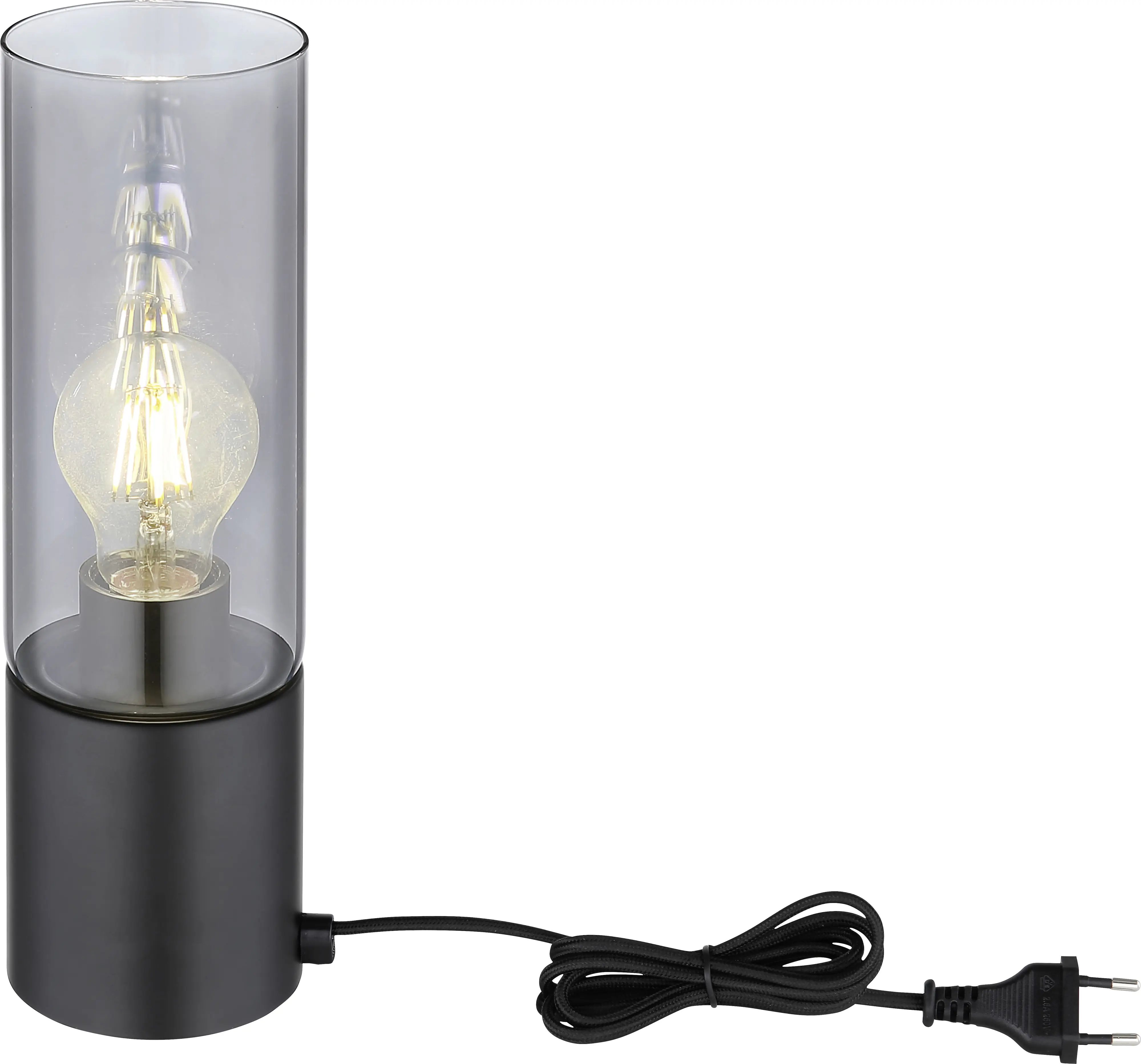 Globo Tischlampe Annika 30 cm schwarz