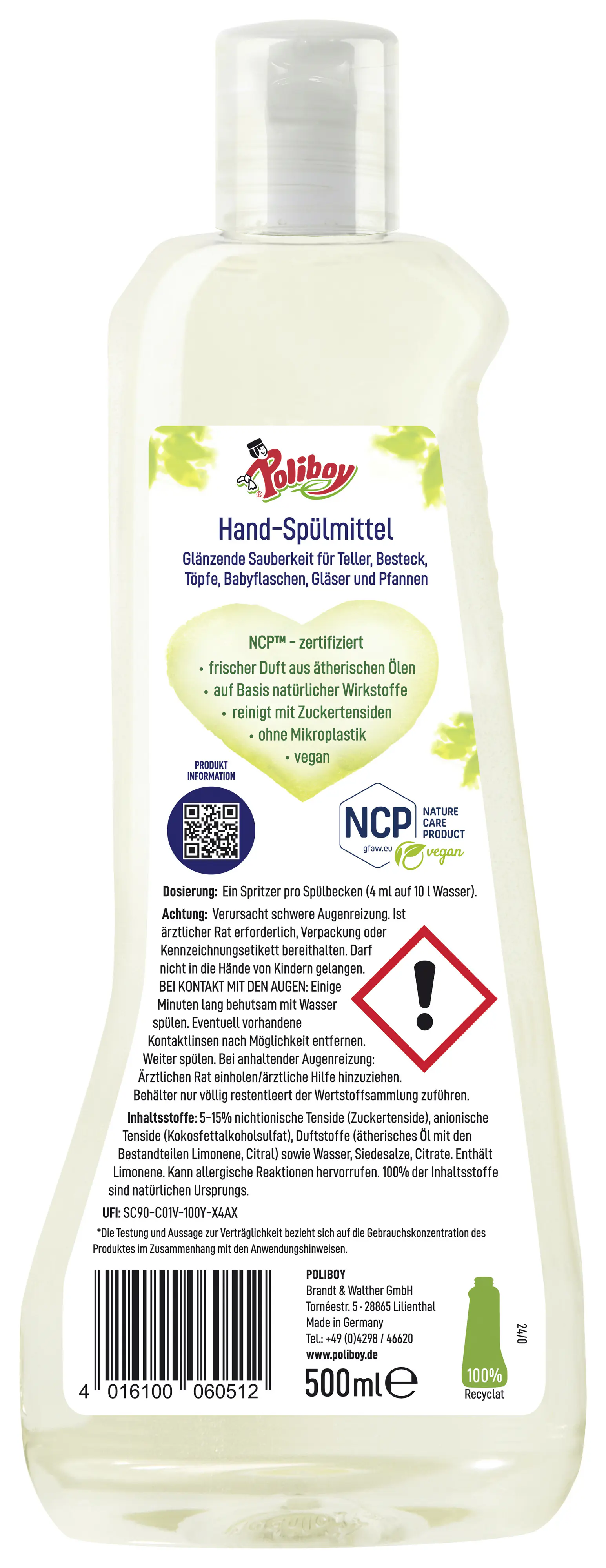 Poliboy Spülmittel 500 ml