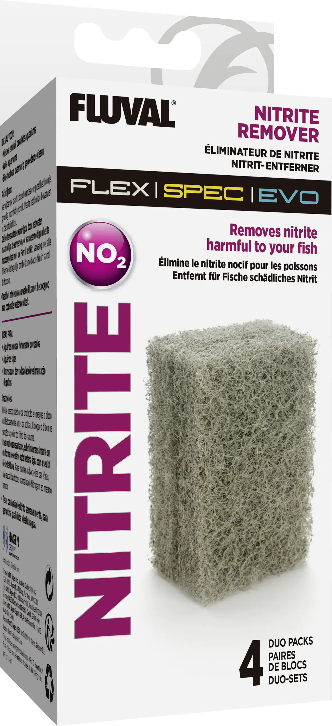 Fluval Nitrit Entferner Filtereinsatz 4 Stück