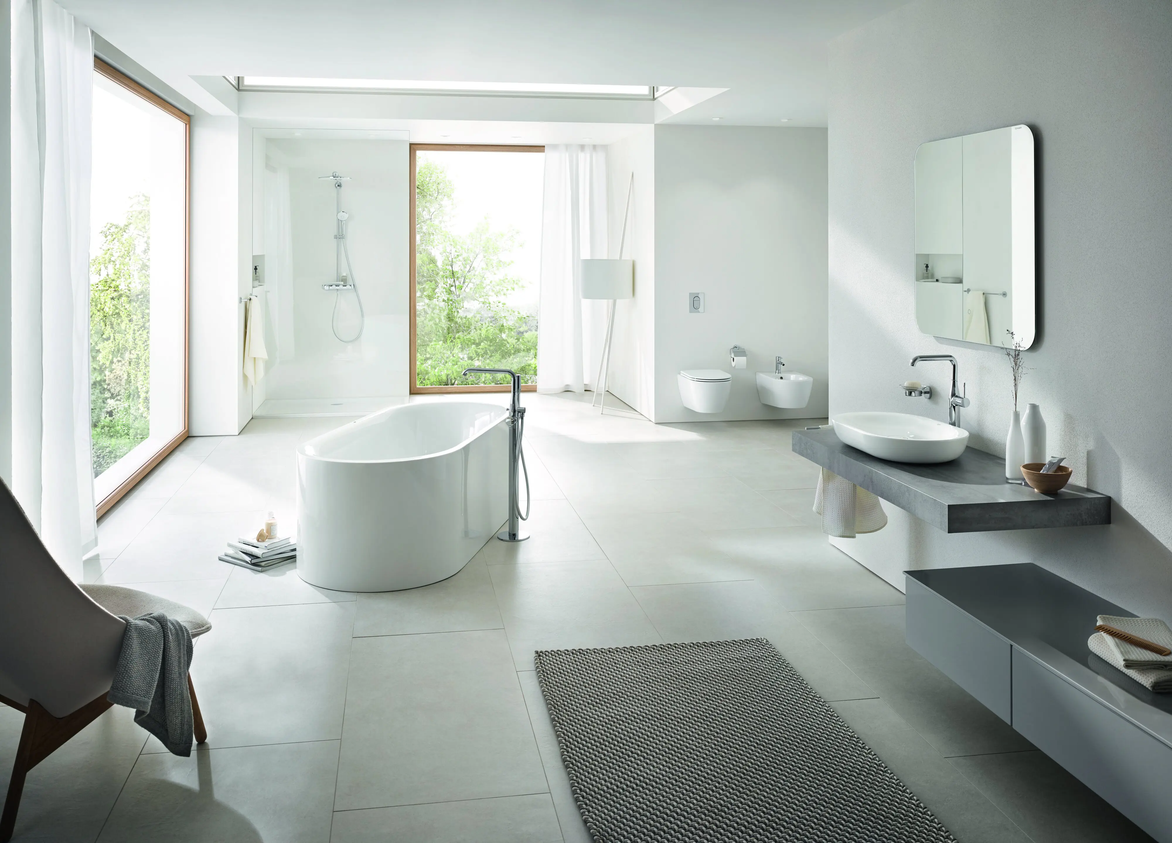 Grohe Kopfbrausesystem Euphoria moon white SmartControl