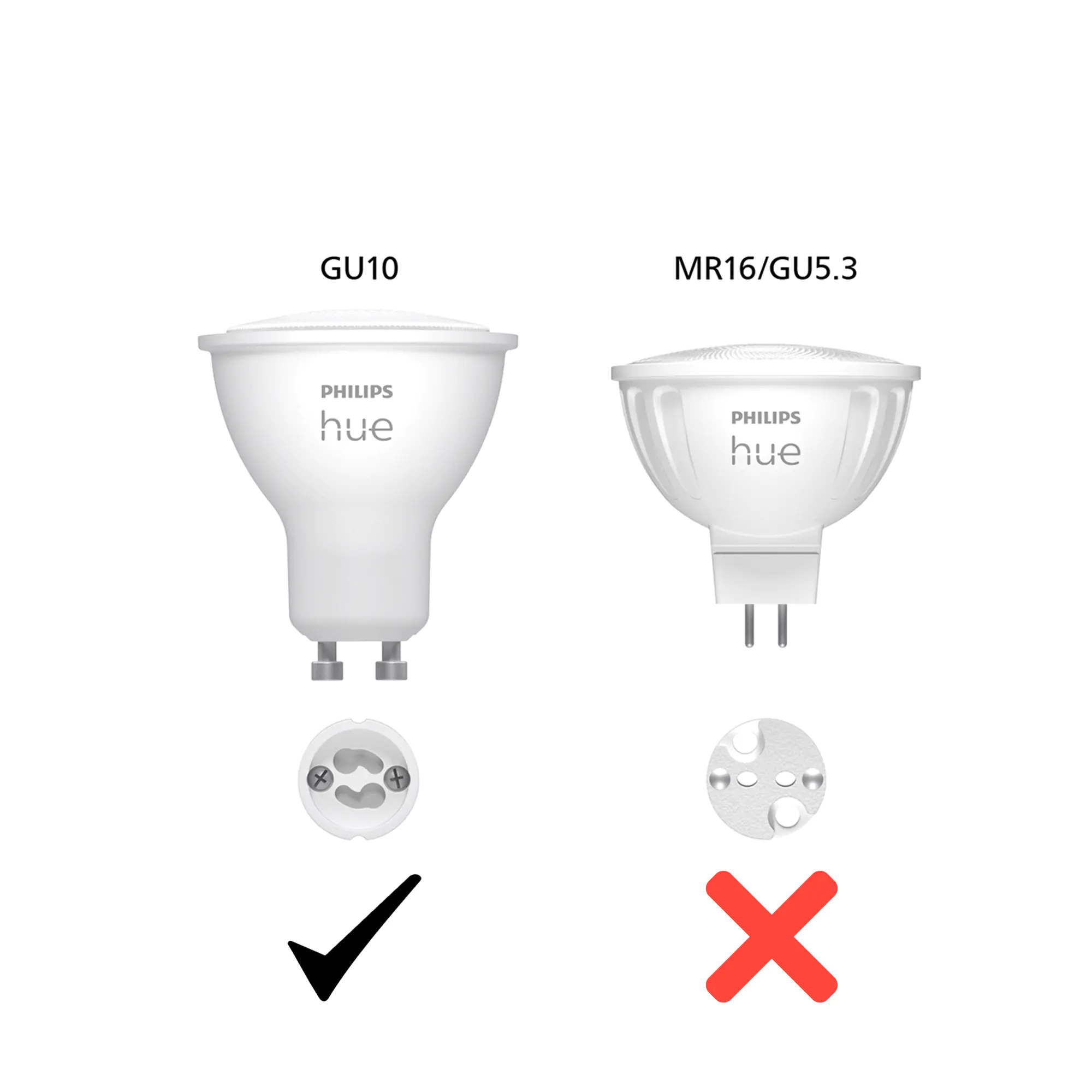 Philips Hue LED-Leuchtmittel Spot GU10 4,2W neutralweiß smart 