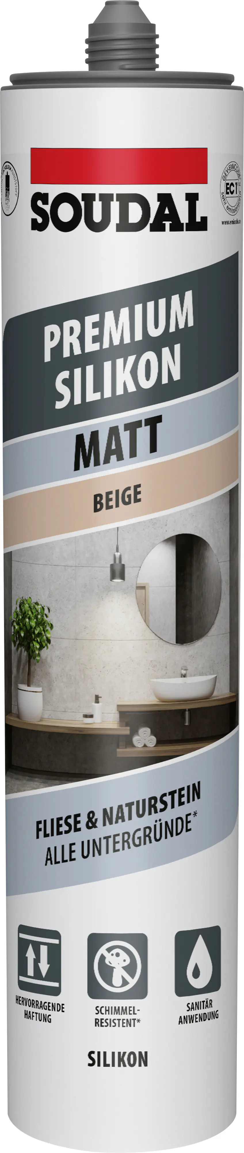 Soudal Silikon Premium beige matt 300 ml