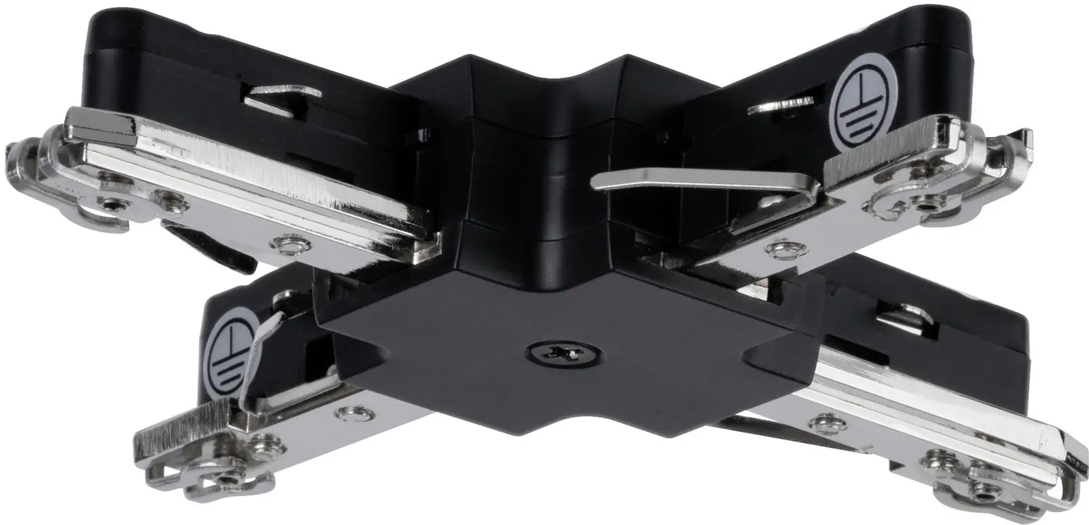 Paulmann URail X-Verbinder schwarz matt, 10,4 x 10,4 cm