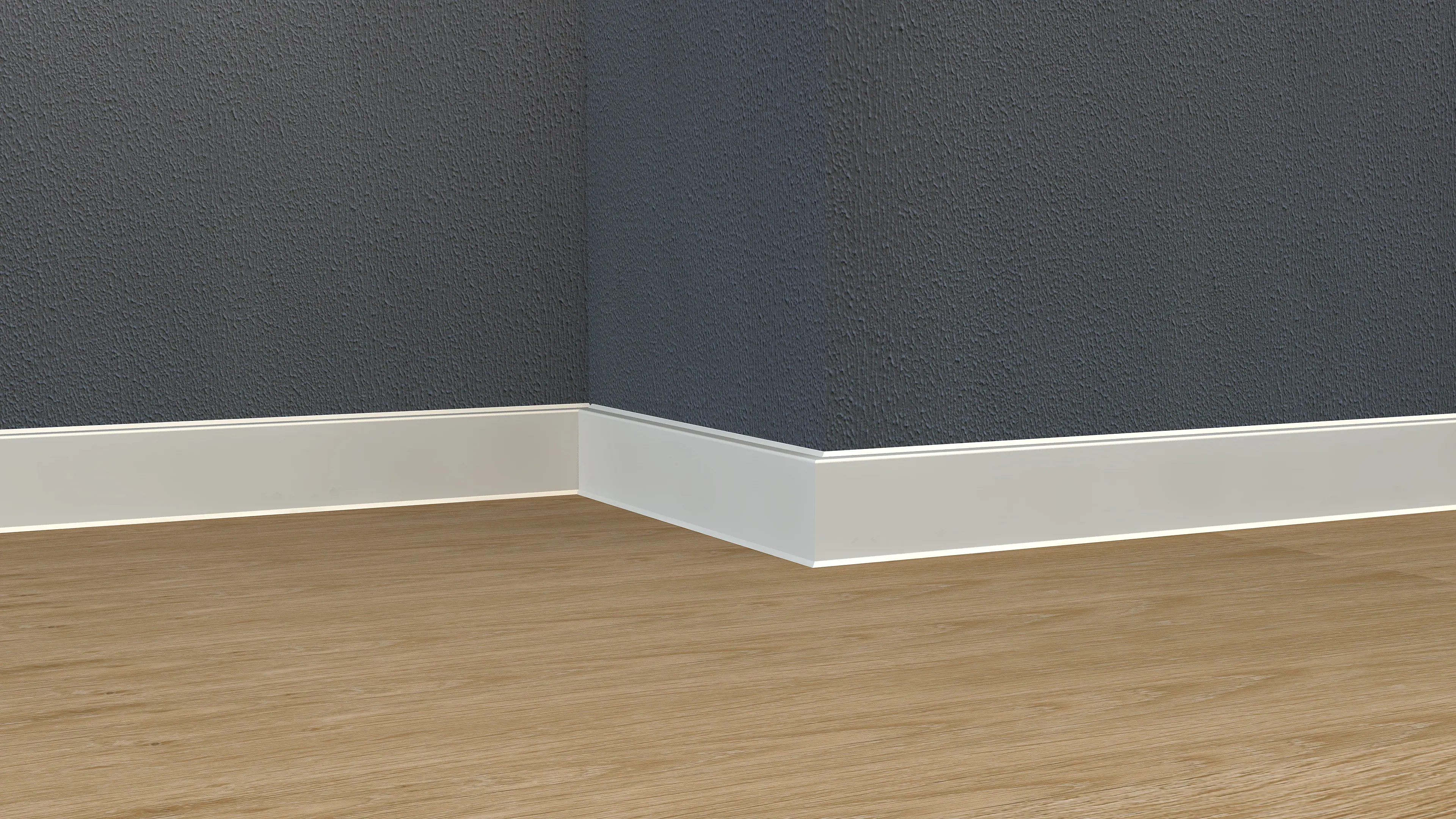 Neuhofer Fußleiste MDF 240 cm x 60 x 13 mm weiß 