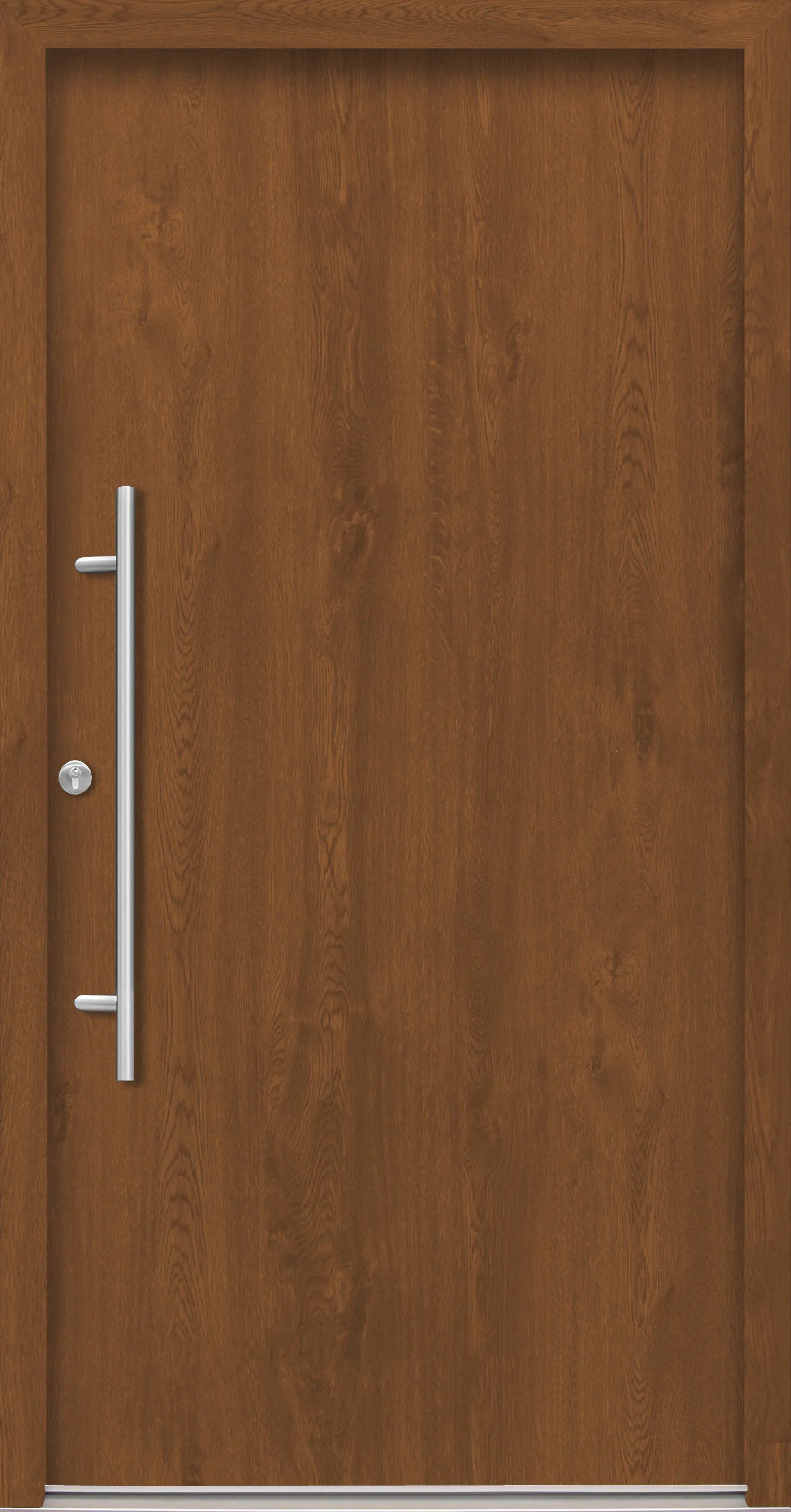 Splendoor Haustür Passivedoor Premium B05 Golden Oak DIN Links 110 x 210 cm