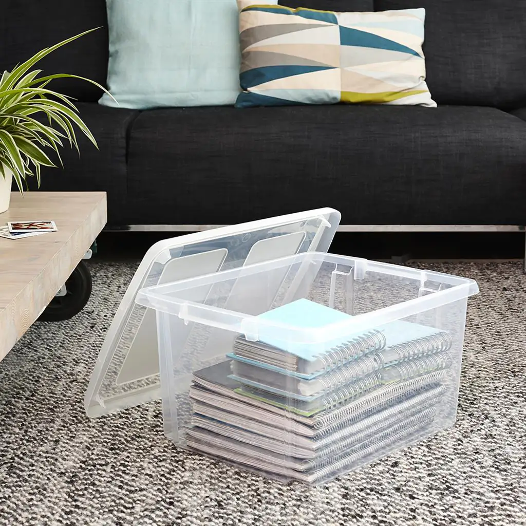 Sunware Aufbewahrungsbox Nesta mit Deckel 46 x 36,5 cm 32 L transparent