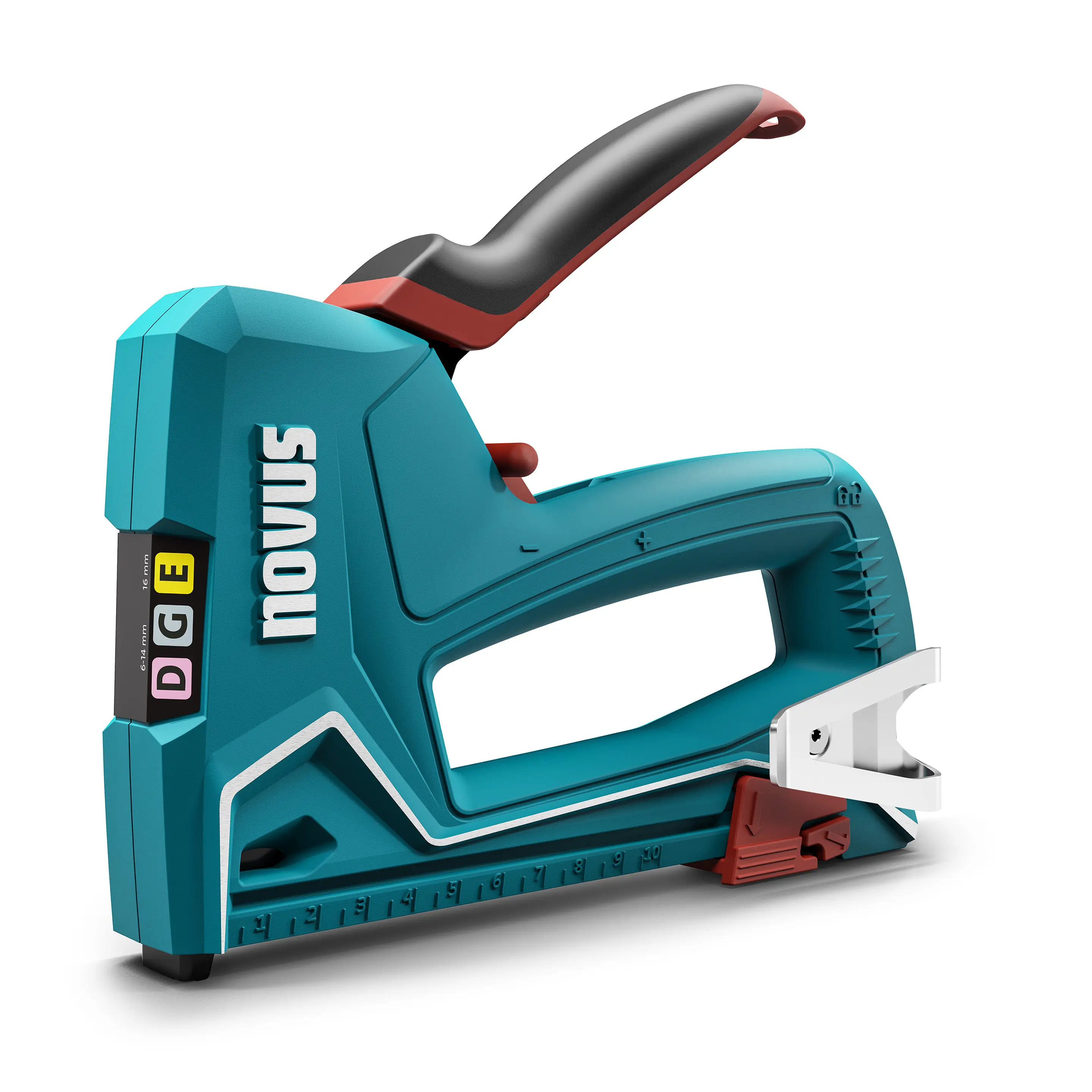Novus Handtacker J-51 für Flachdrahtklammern bis 14 mm und Nägel bis 16 mm