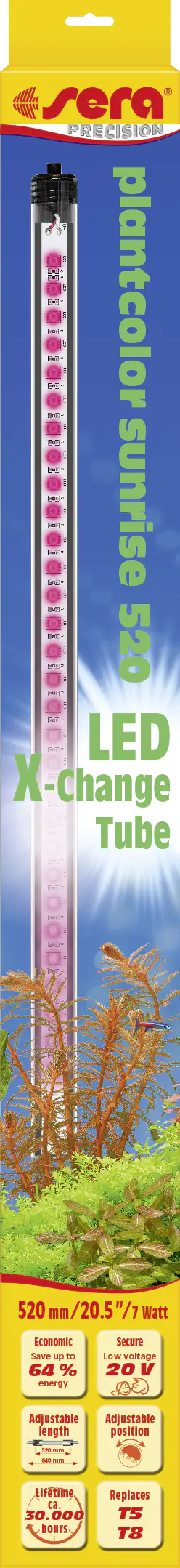 Sera Aquarium-Beleuchtung LED plantcolor sunrise 520 2XR - 1 Stück