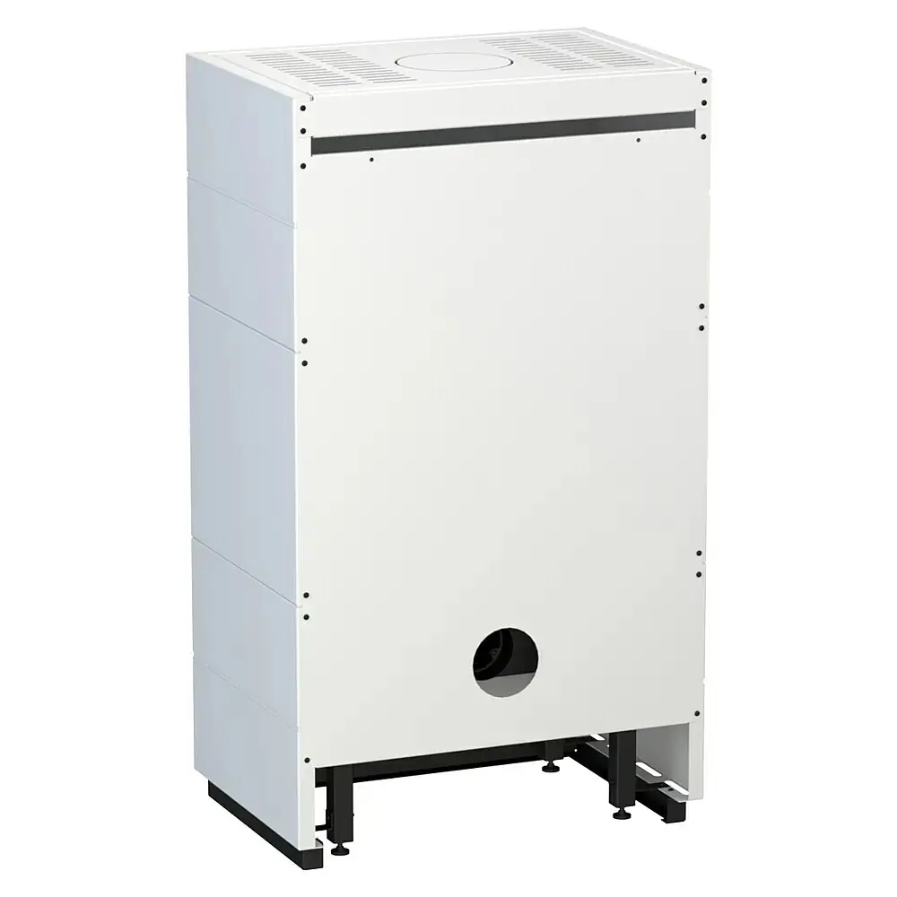 Thermia Kaminofen Integra Plus Line Stahl weiß links 8 kW