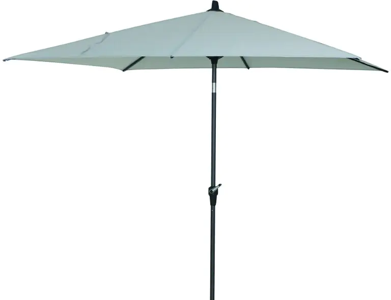 Siena Garden Mittelstockschirm Avio grau 250 x 200 cm