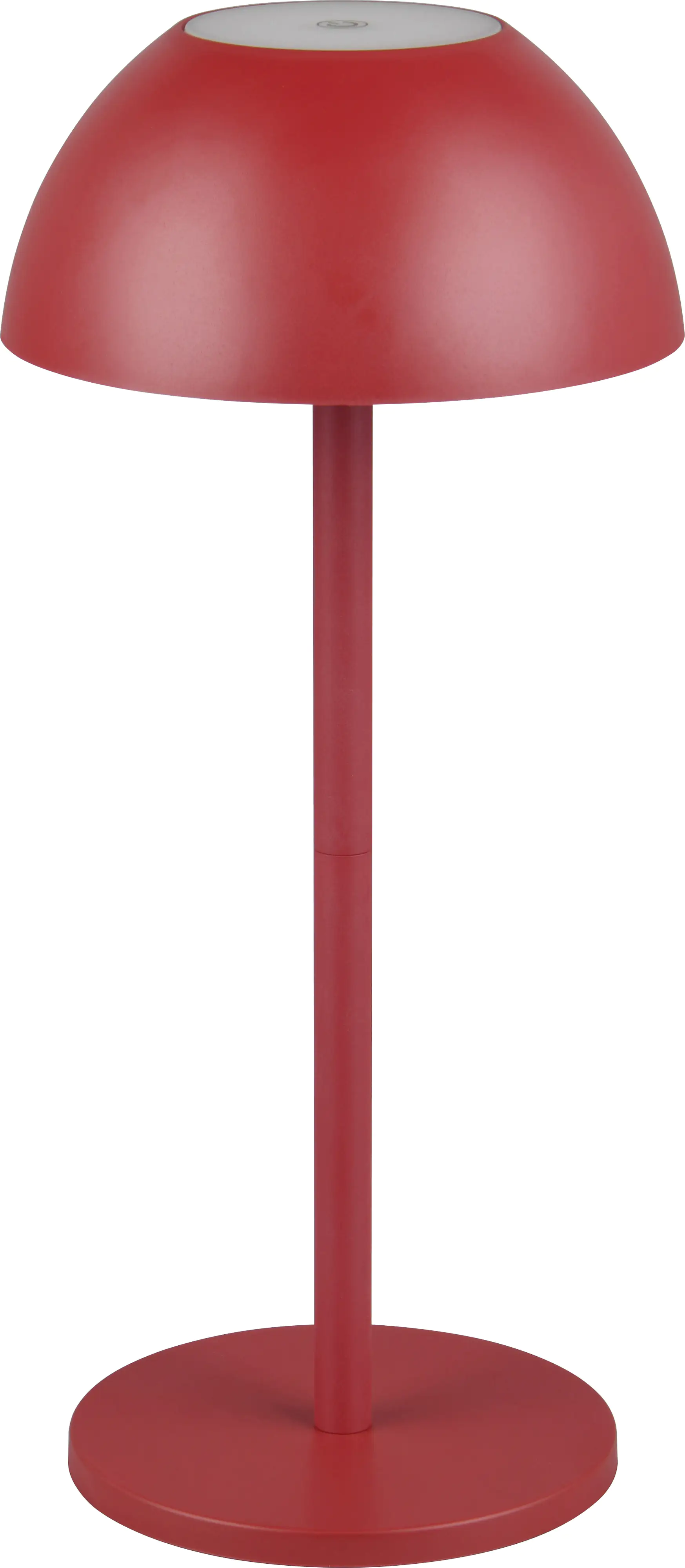 Reality Leuchten LED Akku-Tischleuchte Ricardo rot 30 cm warmweiß