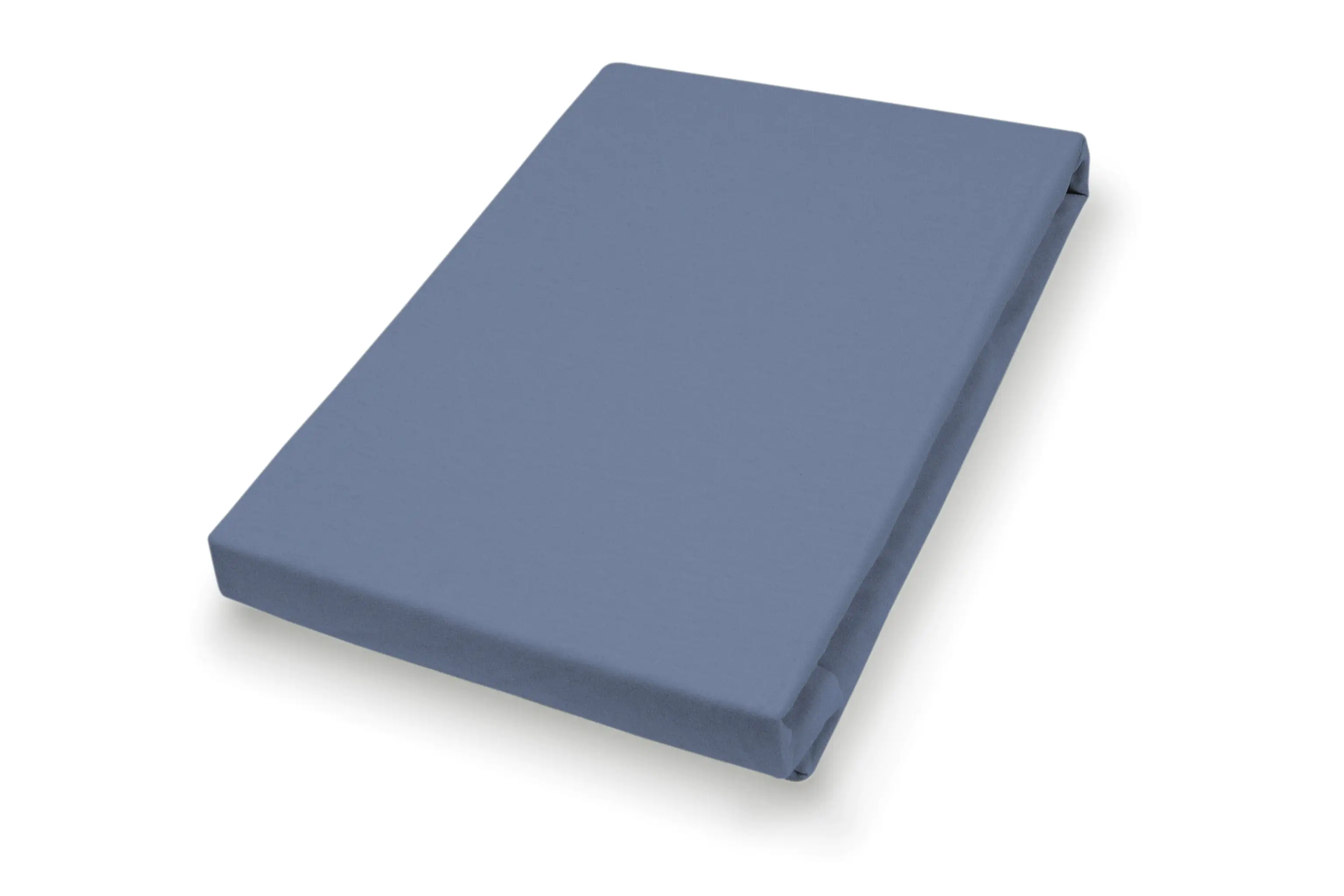 Vario Jersey-Spannbetttuch blau, 100 x 200 cm