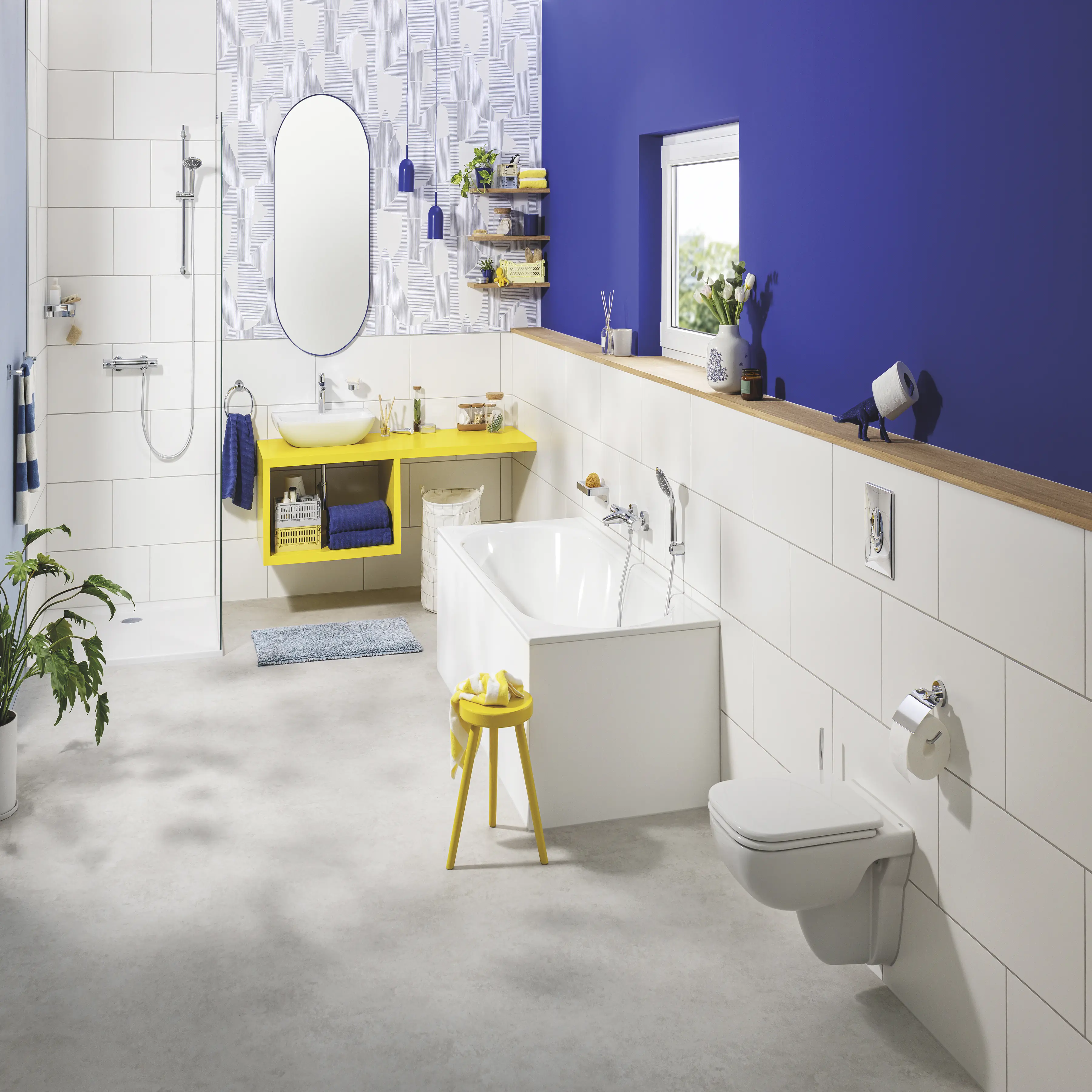 Grohe Start Handtuchring chrom klebbar