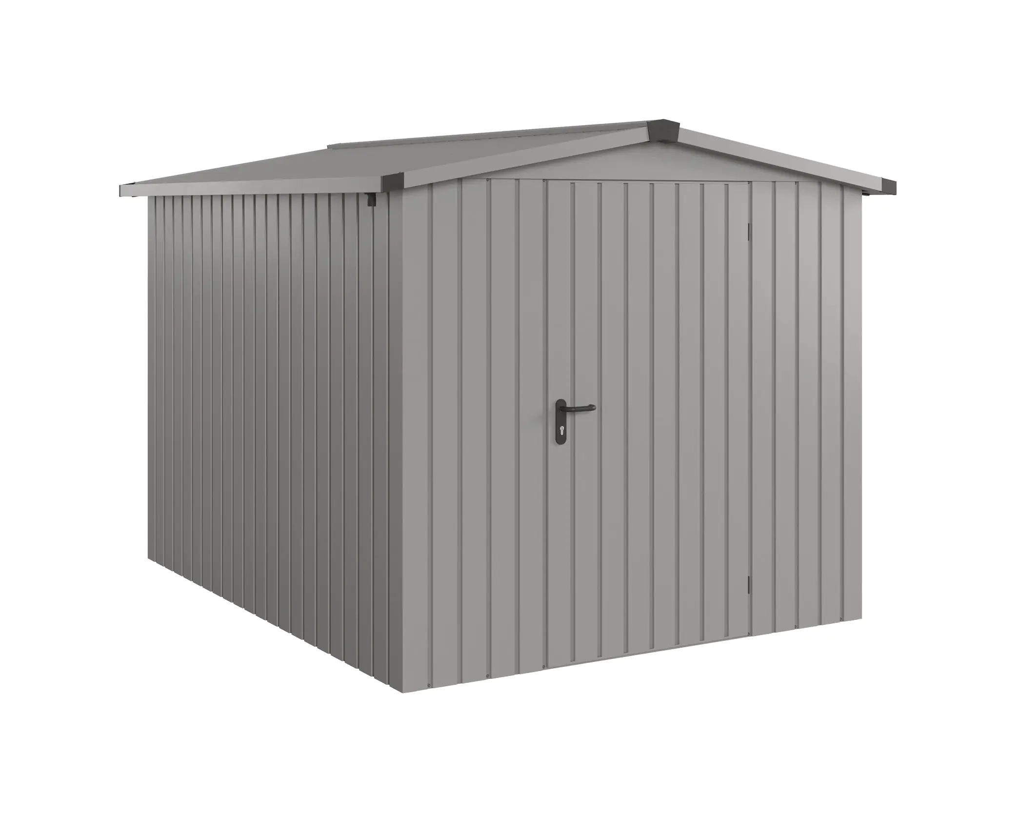 EcoStar Metallgerätehaus Euroline ESD6 graualuminium 214 x 262 cm 1-flg.