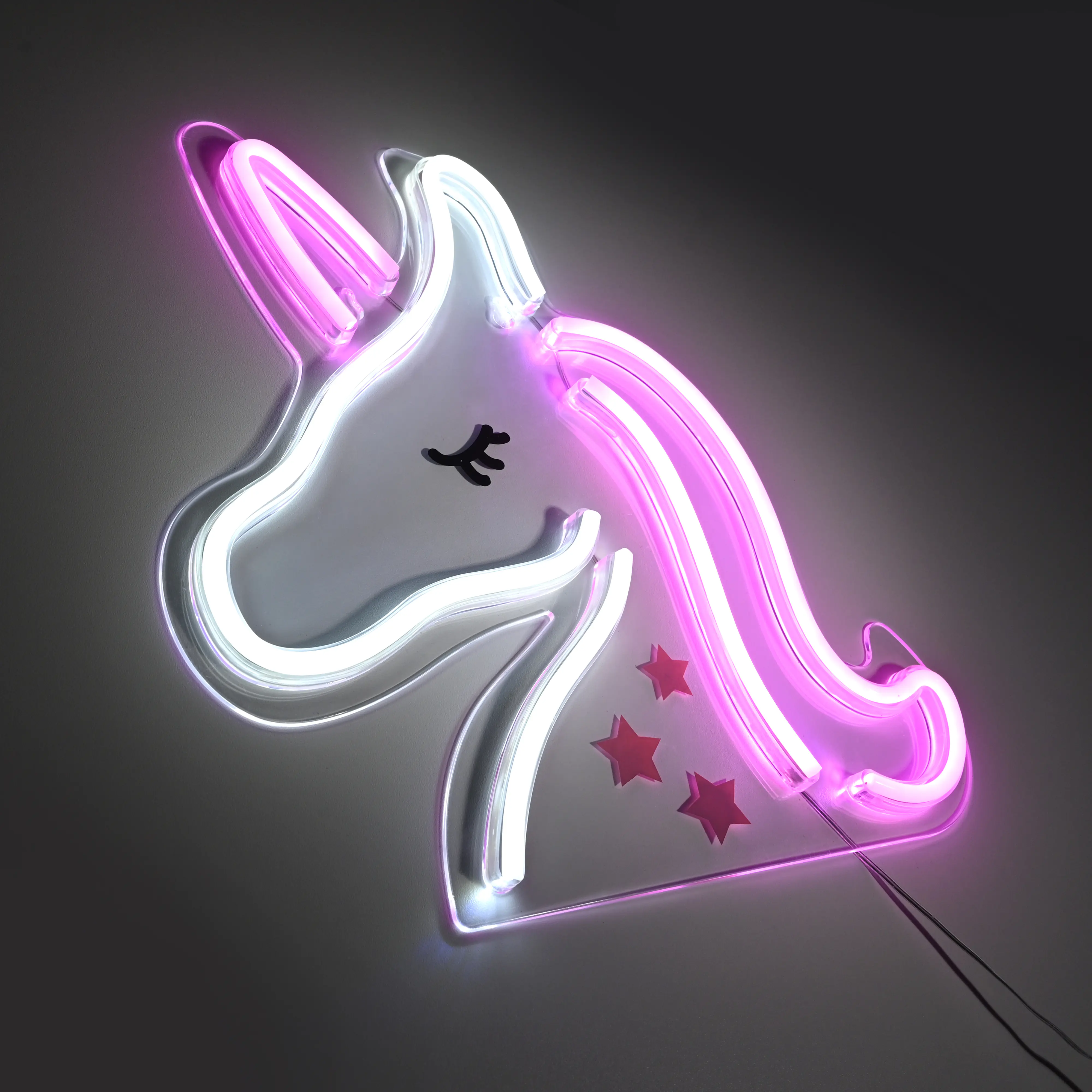 Just light LED Dekoleuchte Unicorn 33 x 1,5 x 33 cm