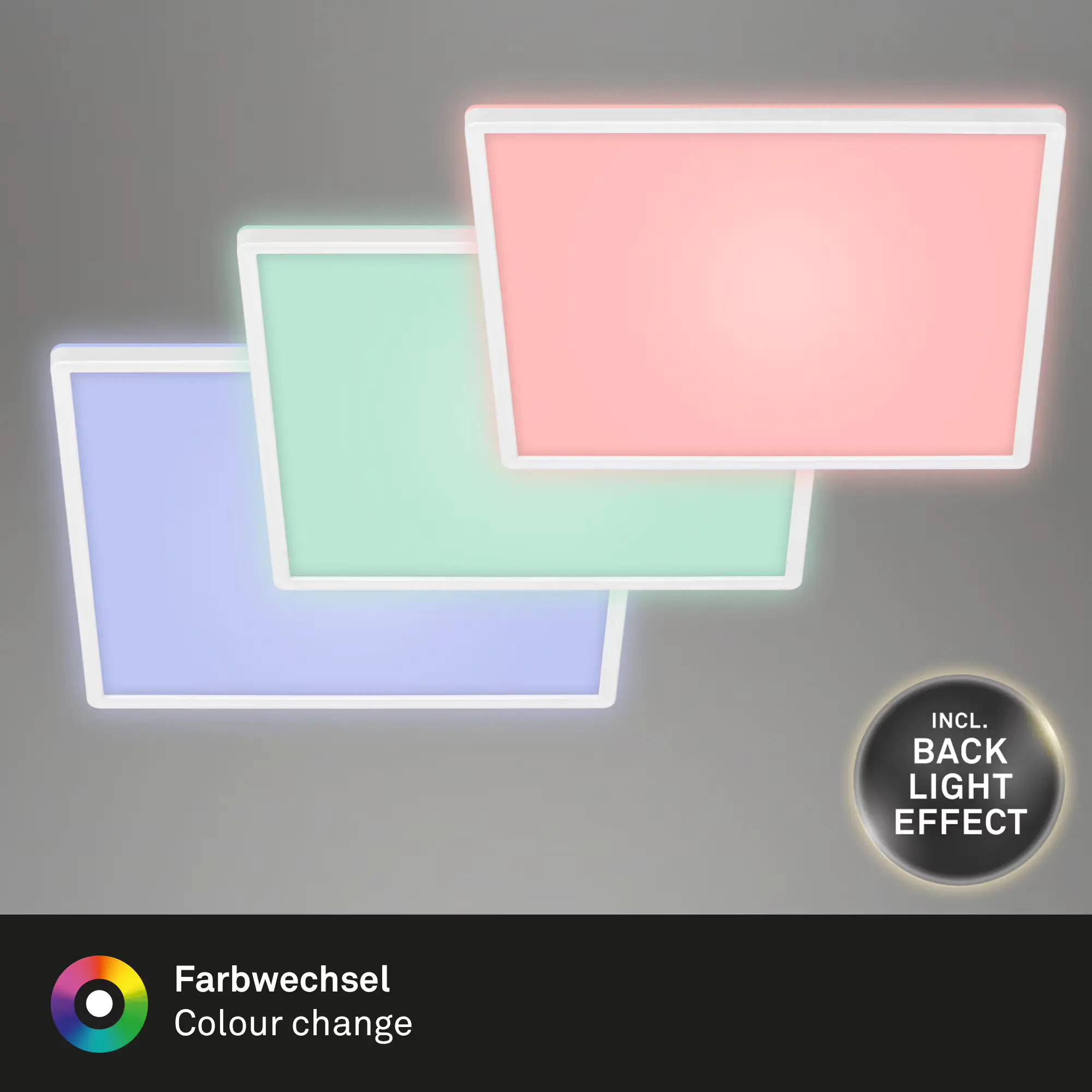 Di-Ka Ultraflaches RGBW LED Panel SLIM mit Hintergrundbeleuchtung