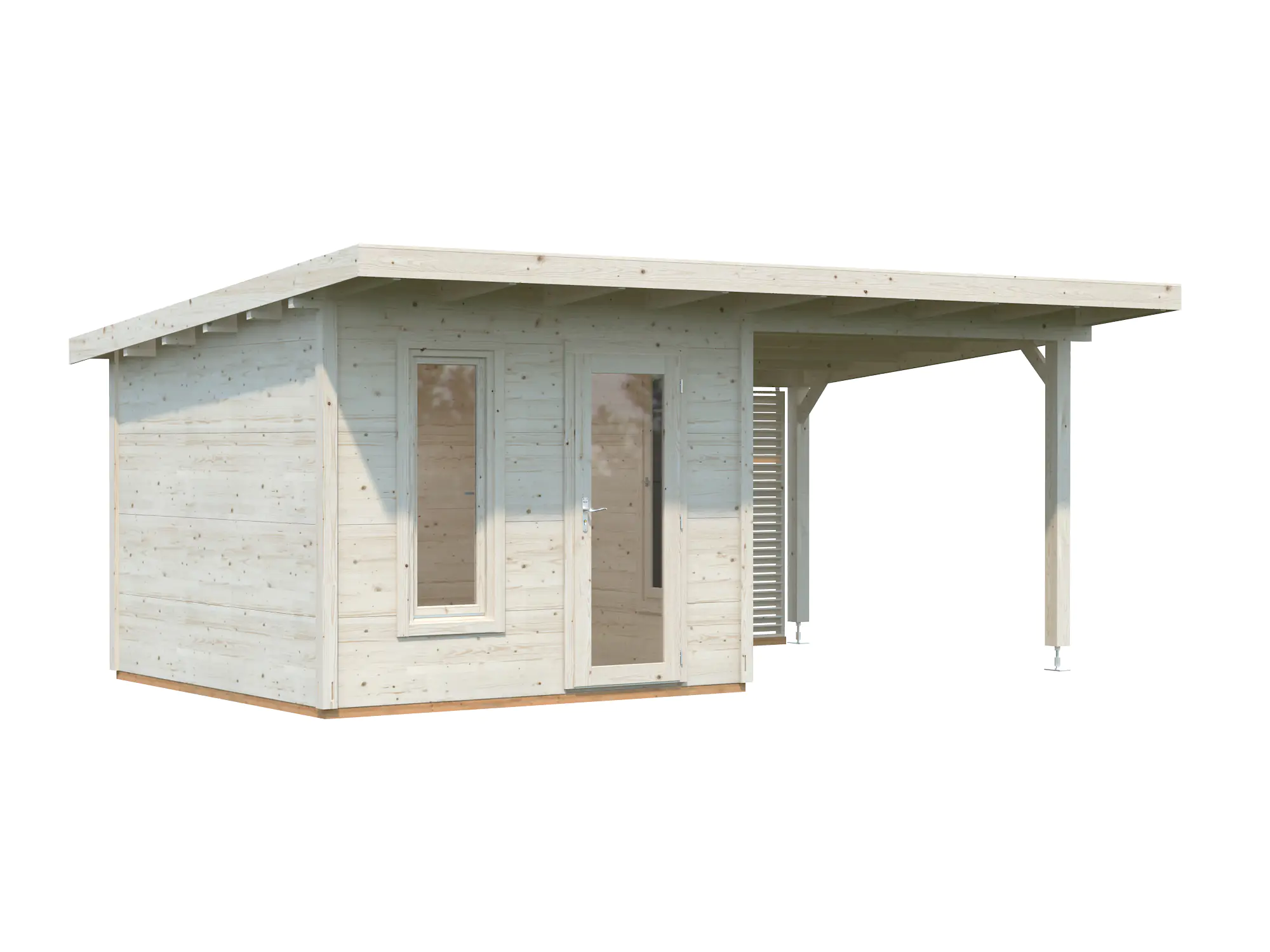 Palmako Gartenhaus Holz Grace 561 x 290 cm naturbelassen