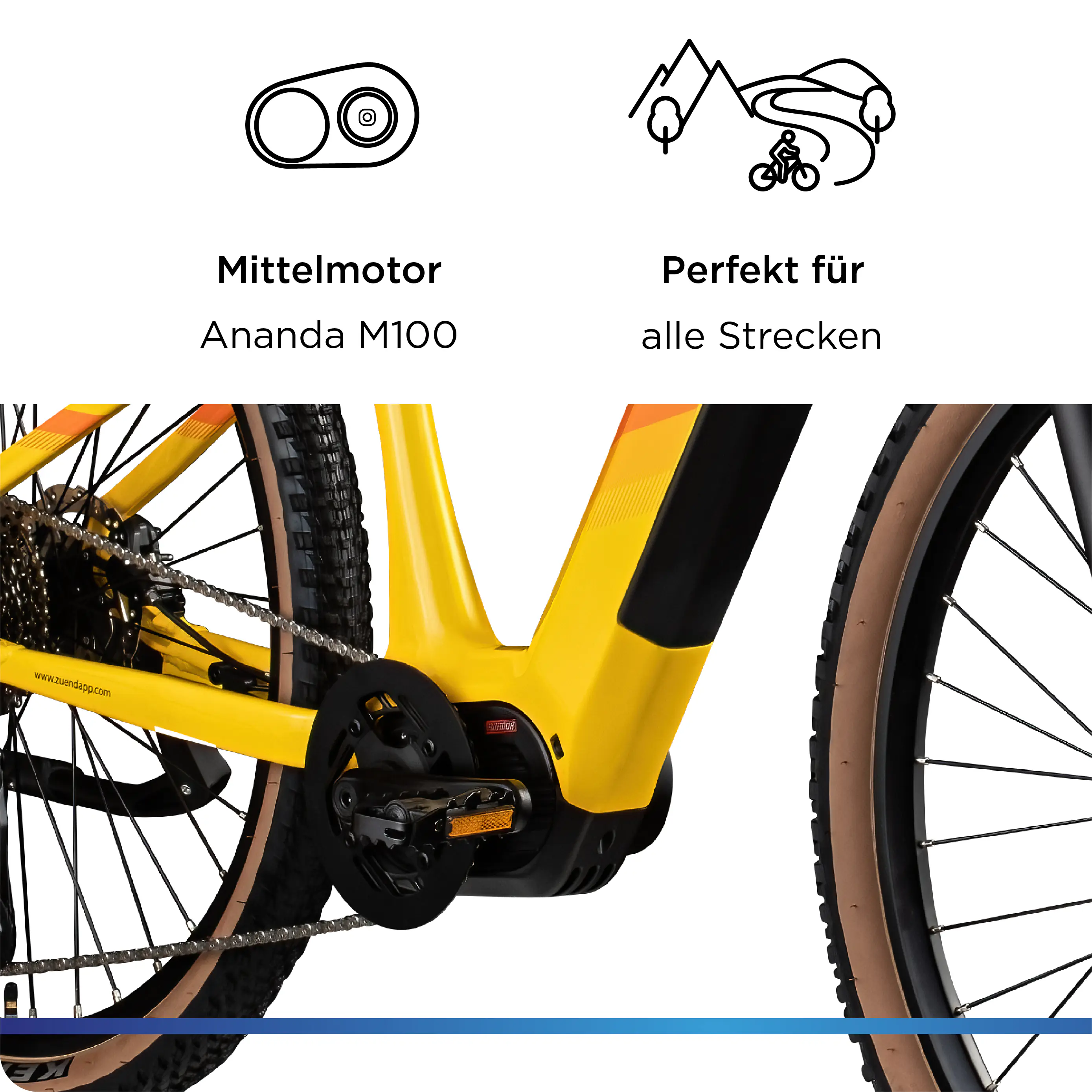 Zündapp E-Bike MTB X900 Pro 29 Zoll 10-Gang 733 Wh gelb