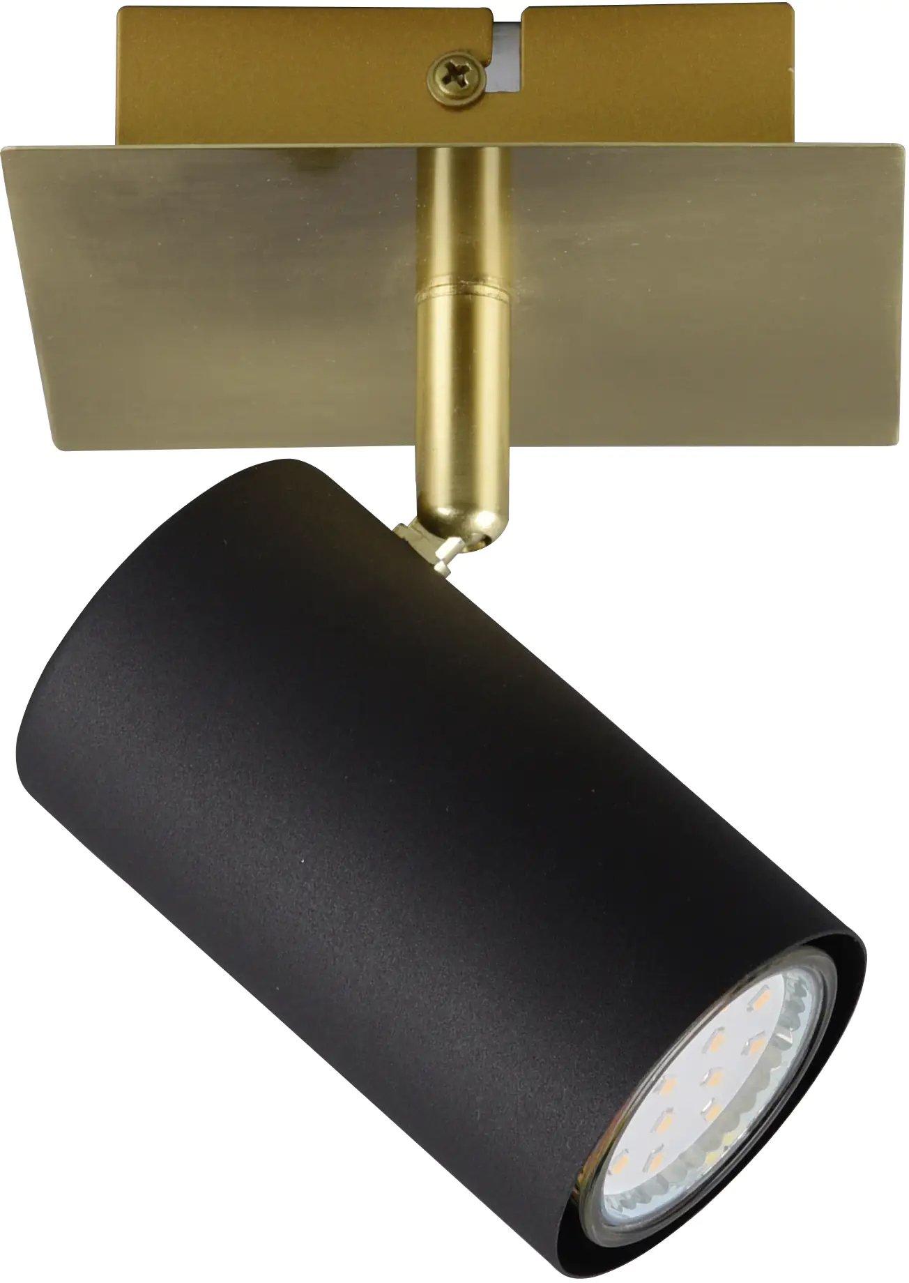 Trio Leuchten 1er Spot Marley schwarz-matt-messing 12 cm GU10 35 W