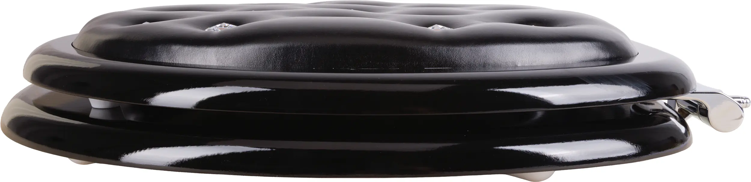 Primaster WC-Sitz mit Strasssteinen Absenkautomatik Soft schwarz