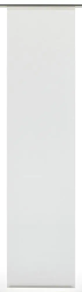 Gardinia Flächenvorhang Uni weiß, 60 x 245 cm