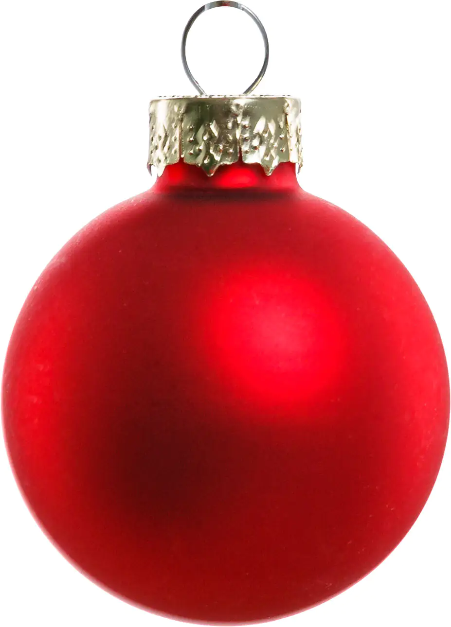 TrendLine Mini-Christbaumkugeln aus Glas Ø 3,5 cm rot 16 Stück