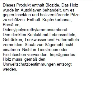 Kantholzpfosten 120 cm, 70 x 70 mm, kesseldruckimprägniert