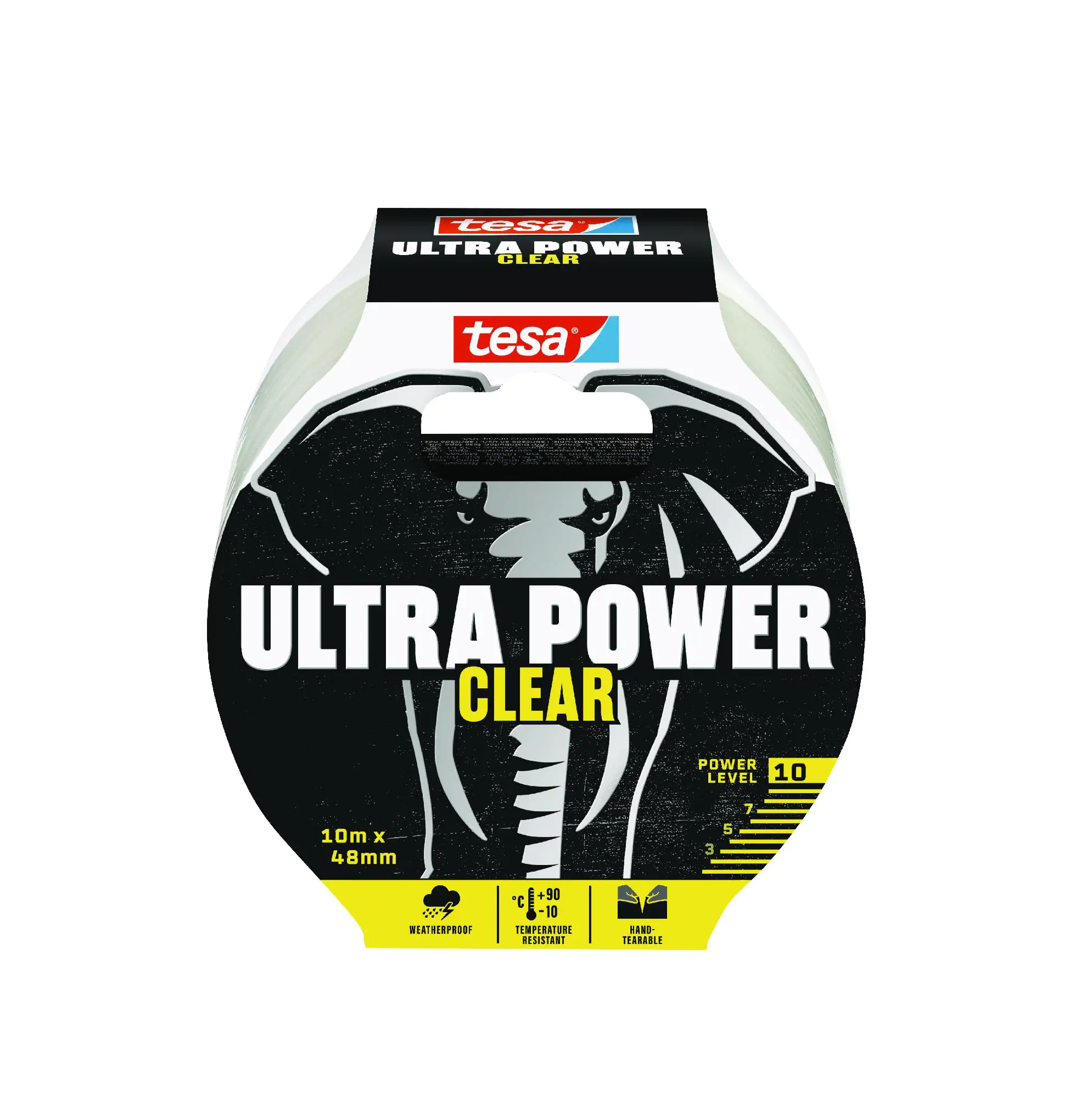 tesa Ultra Power Clear 10 m x 48 mm, transparent