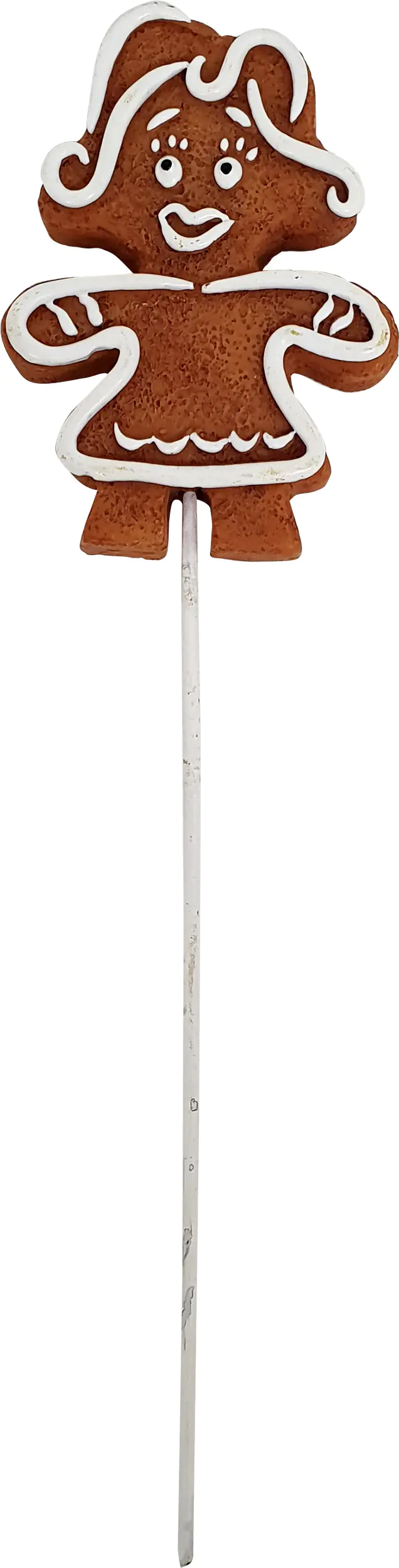 Figur Pfefferkuchen Frau Stecker 20,5 x 6 x 1 cm braun