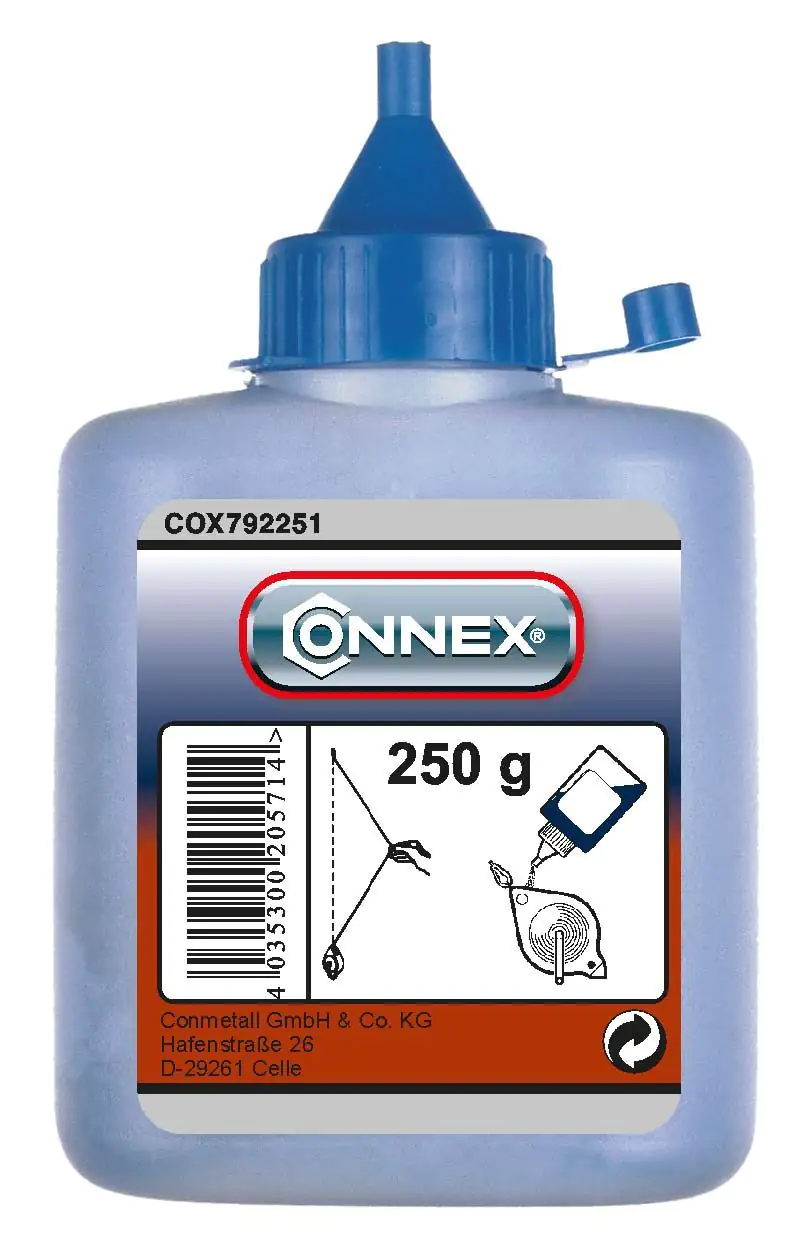 Connex Farbpuder 250 g für Schlagschnurgerät blau