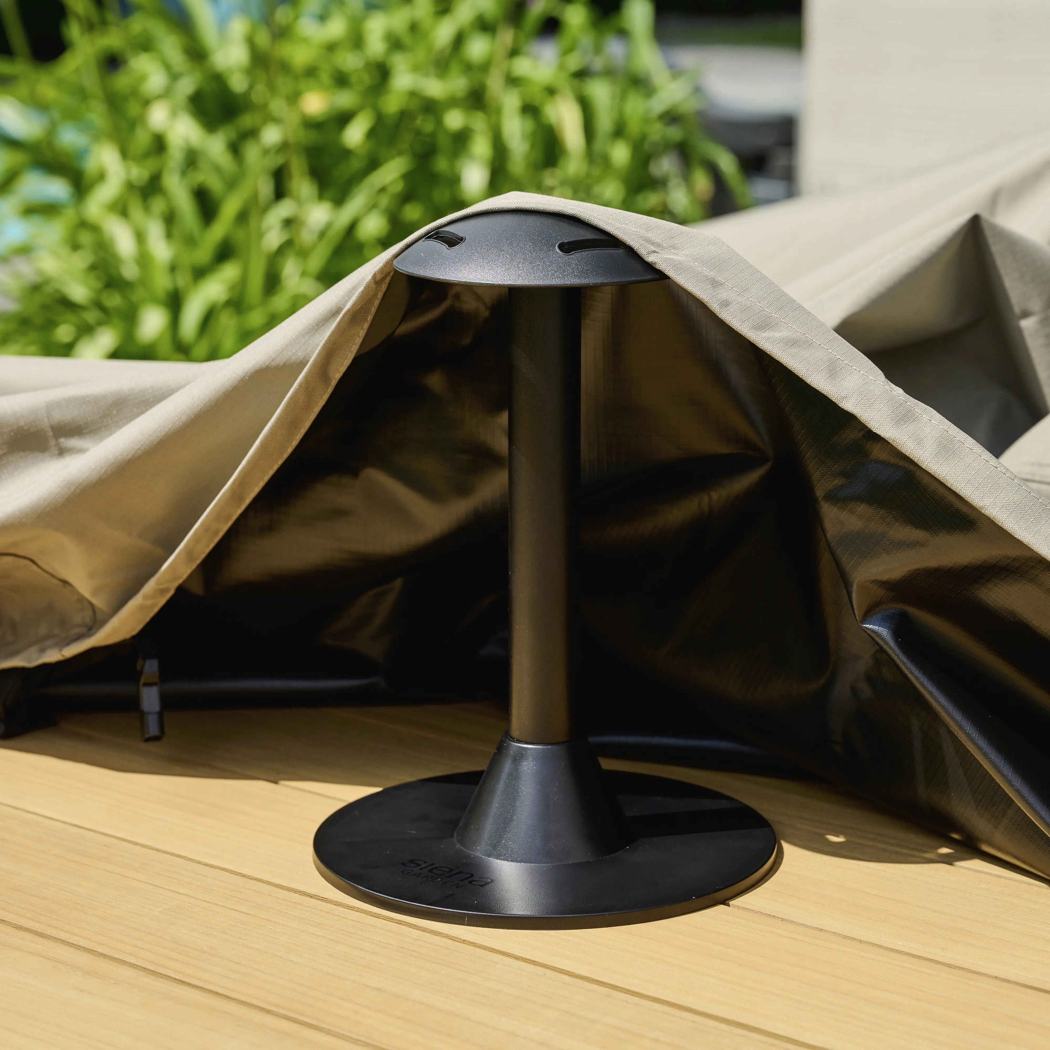 Siena Garden Abstandhalter Schutzhüllen Plus 12,5 x 20 cm schwarz 