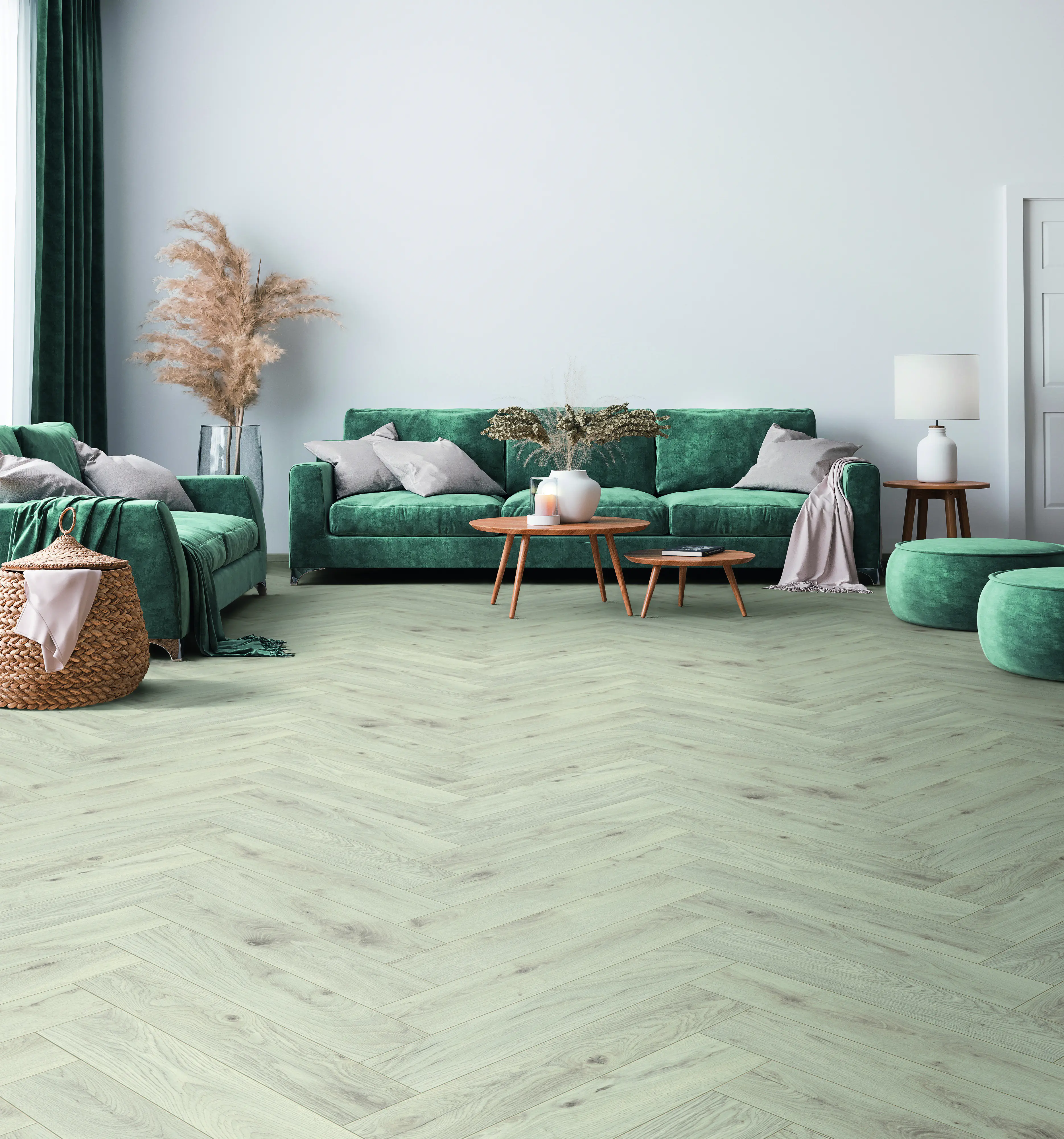 Krono Original Laminat Fischgrät Chantilly Oak