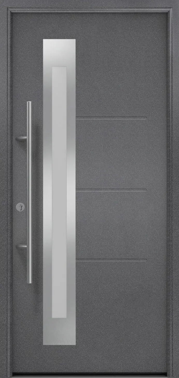 EcoStar Haustür ISOPRO Secur IPS 780S RC2 anthrazit metallic 110 x 210 cm